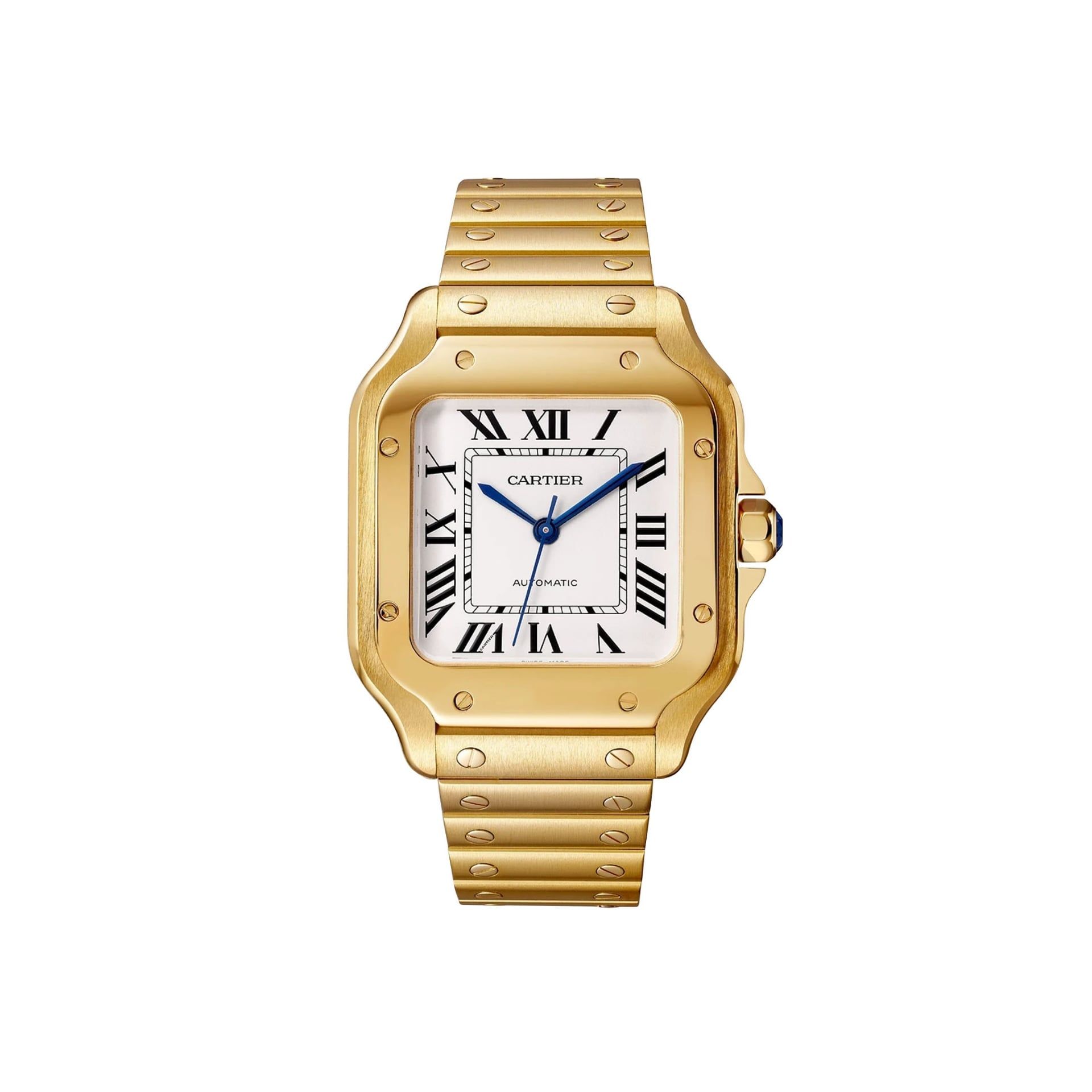 CARTIER Santos De Cartier Modello Medio, Oro Giallo 35.1  MM WGSA0030