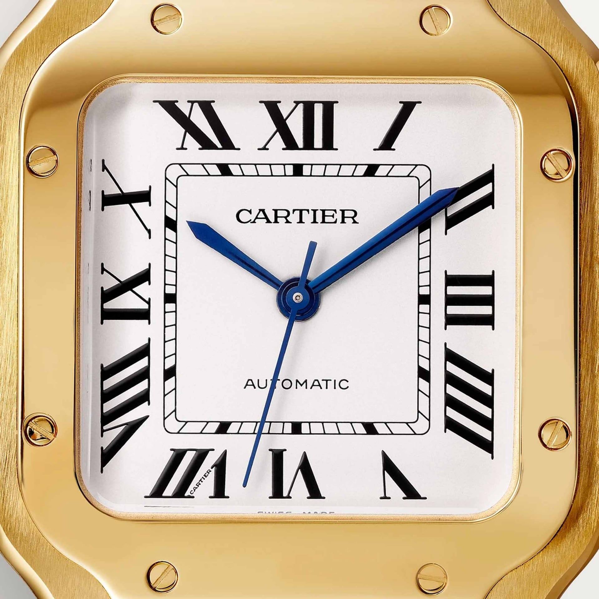 CARTIER Santos De Cartier Modello Medio, Oro Giallo 35.1  MM WGSA0030