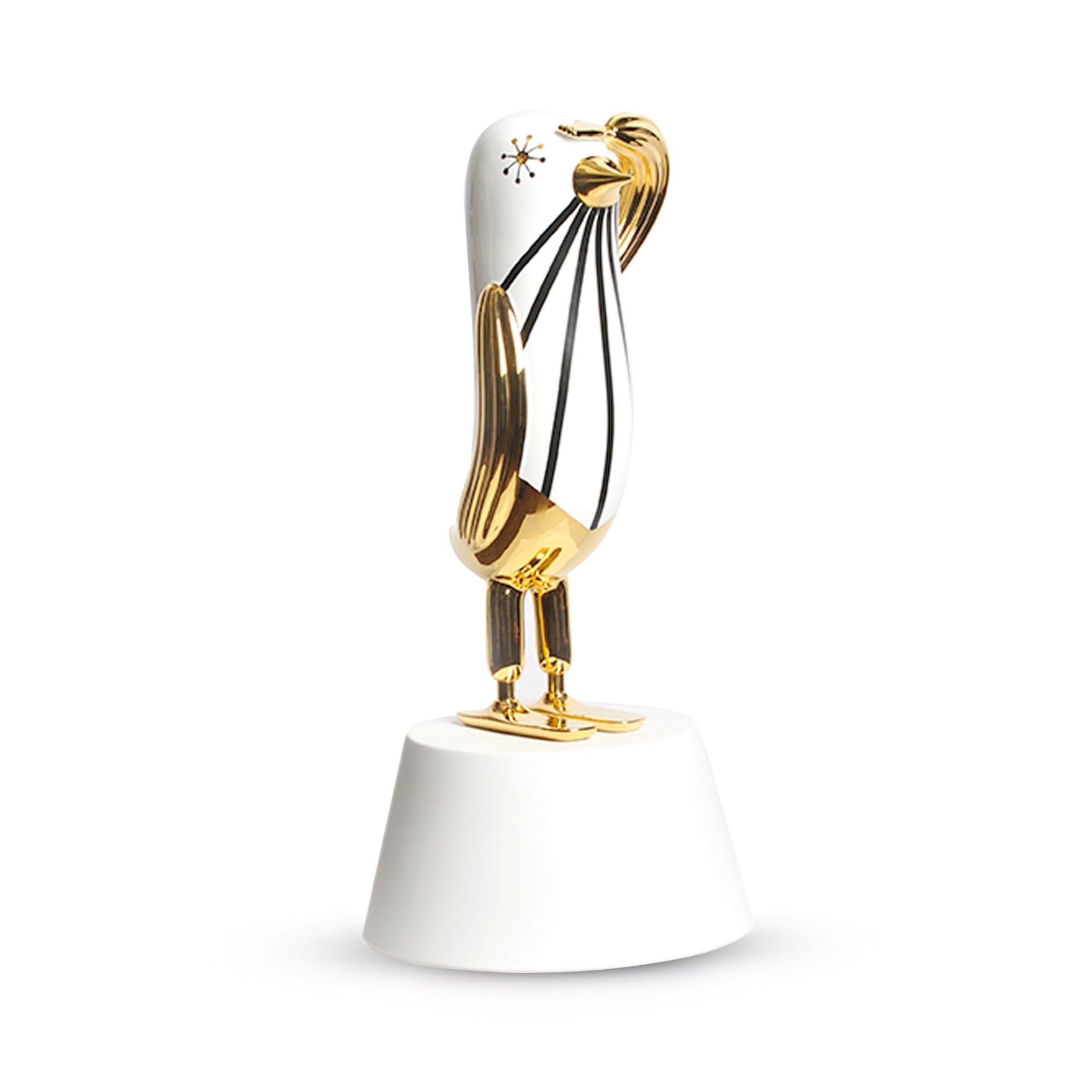 BOSA Scultura Hopebird Bianco e Oro (Jaime Hayon) 33 CM - H 72 CM AH40/D4