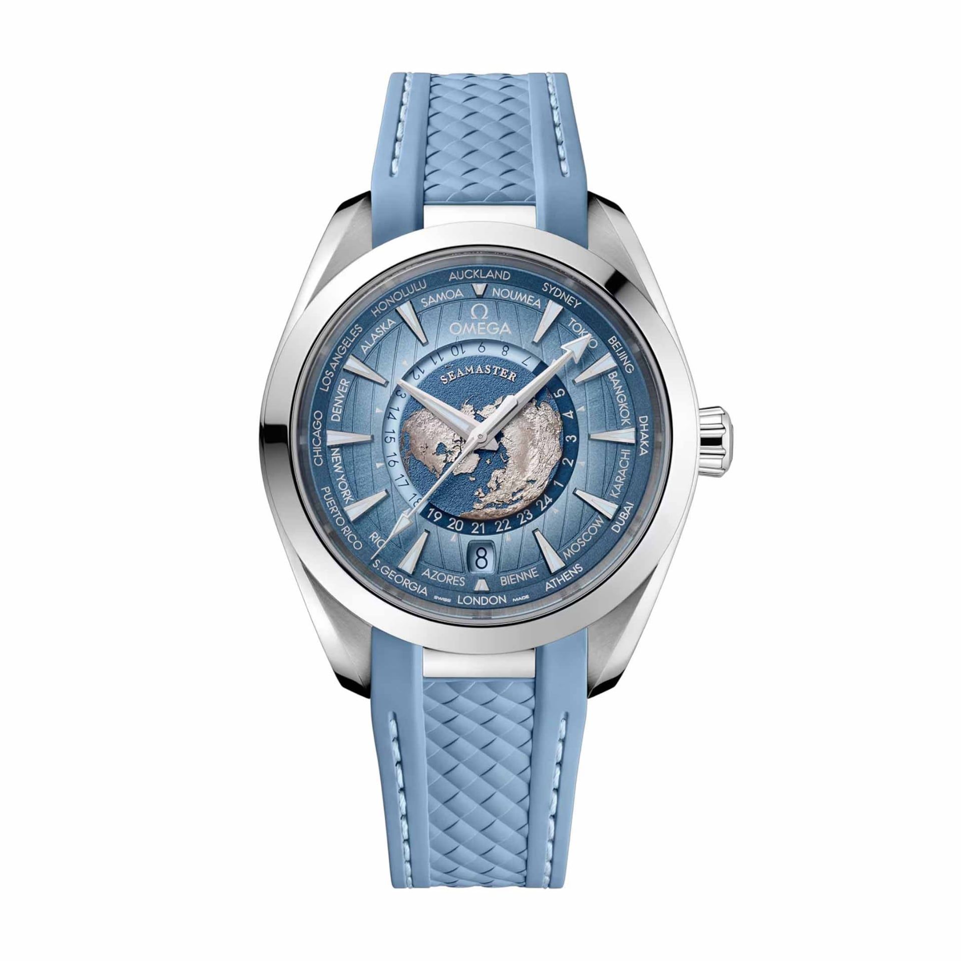 OMEGA Seamaster Aqua Terra 150M Co-Axial Master Chronometer GMT Worldtimer 43 MM 220.12.43.22.03.002