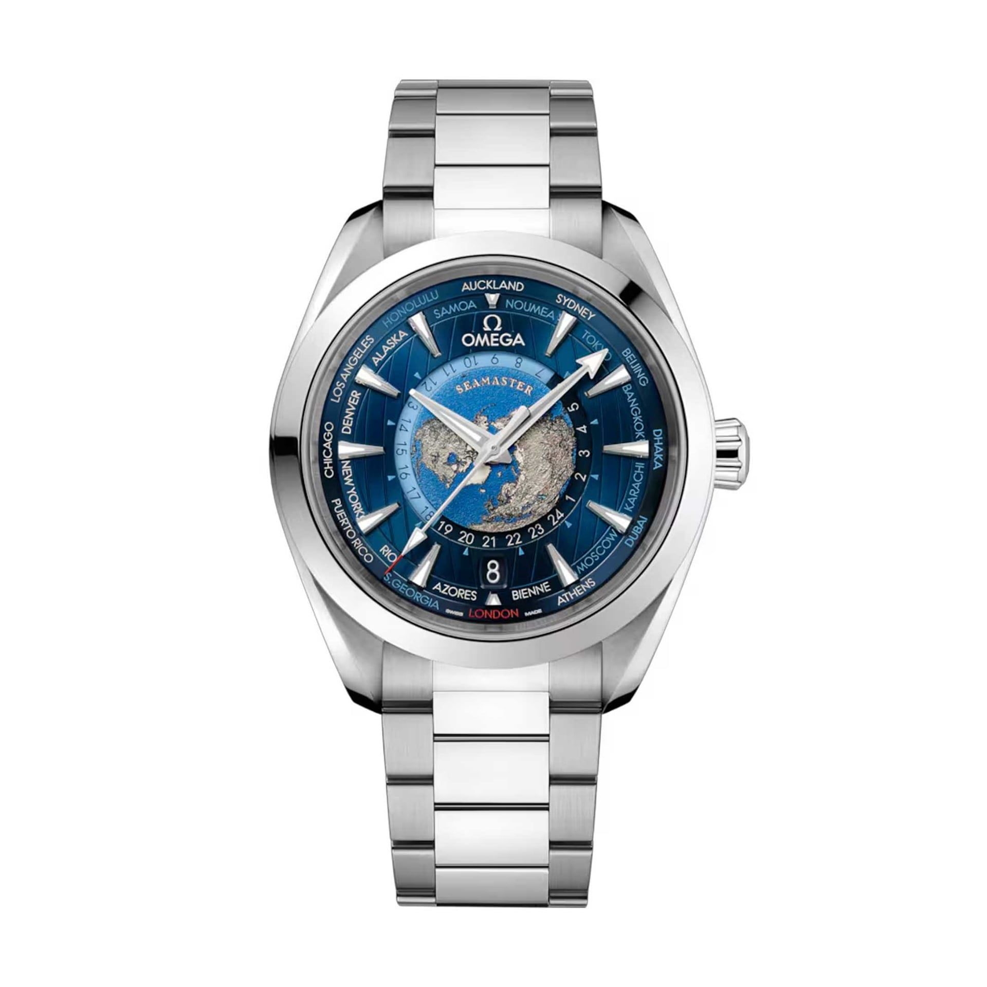 OMEGA Seamaster Aqua Terra 150M Co-Axial Master Chronometer Gmt Worldtimer 43 MM 220.10.43.22.03.001