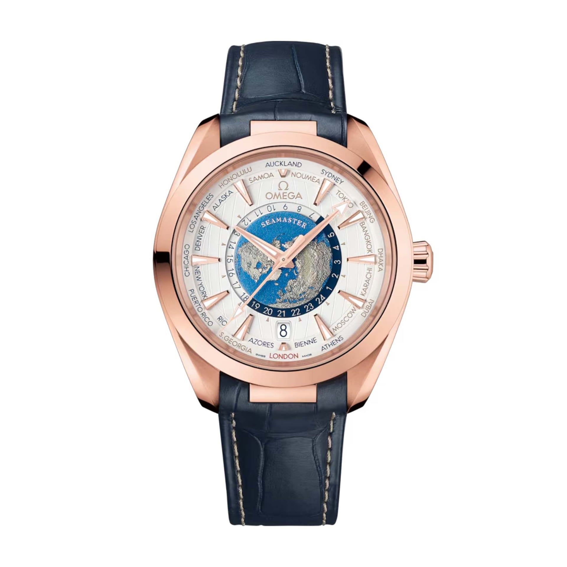 OMEGA Seamaster Aqua Terra 150M Co-Axial Master Chronometer Gmt Worldtimer 43 MM 220.53.43.22.02.001