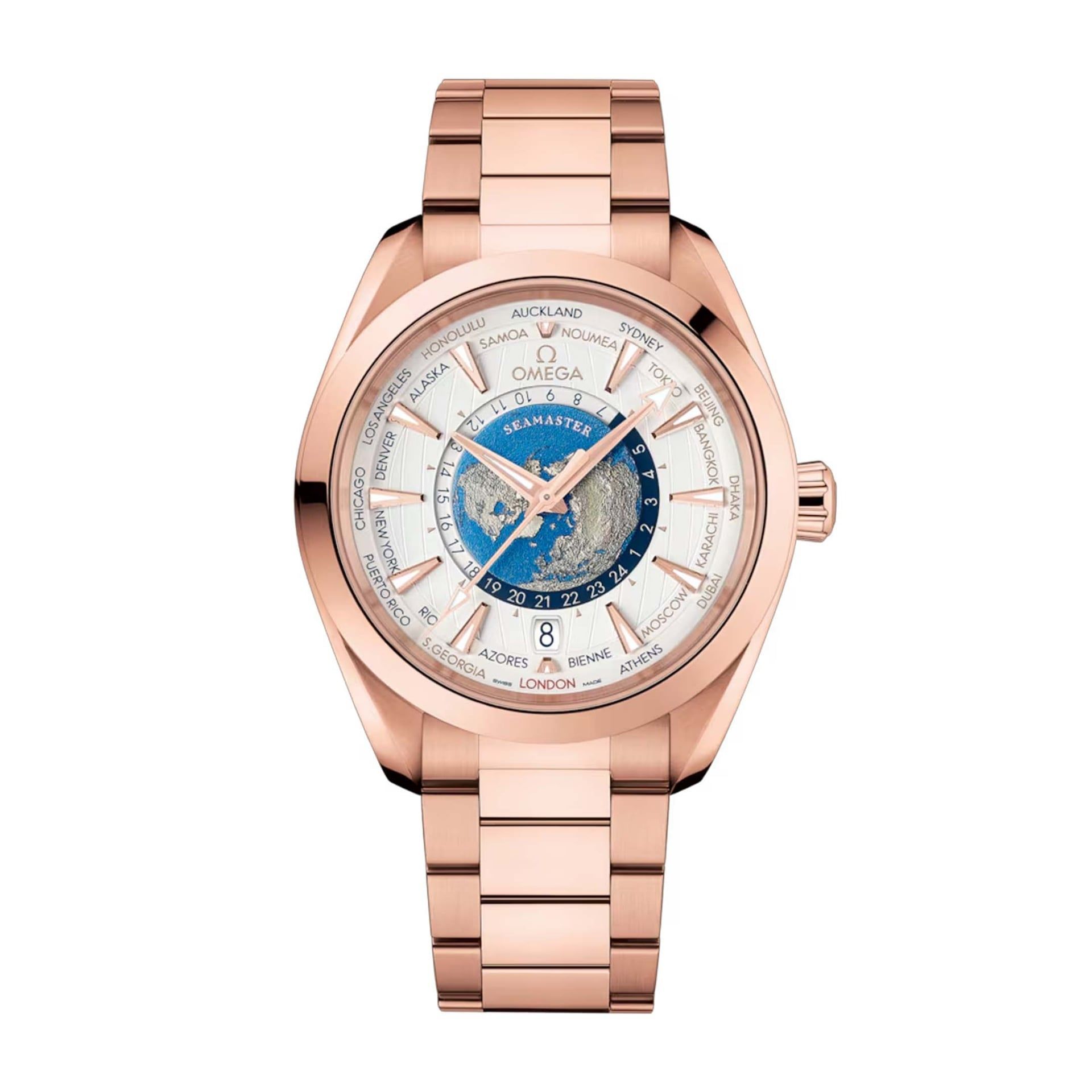 OMEGA Seamaster Aqua Terra 150M Co-Axial Master Chronometer Gmt Worldtimer 43 MM 220.50.43.22.02.001