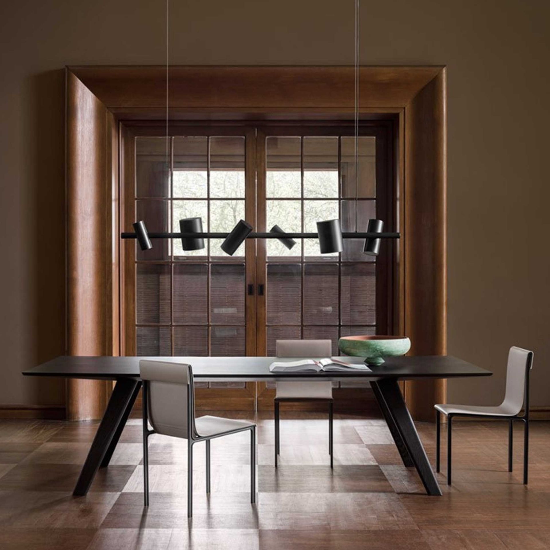 GHIDINI 1961 Lampada A Sospensione Can Can Linear (Johanna Grawunder) 180x max 300H cm  JG405--101