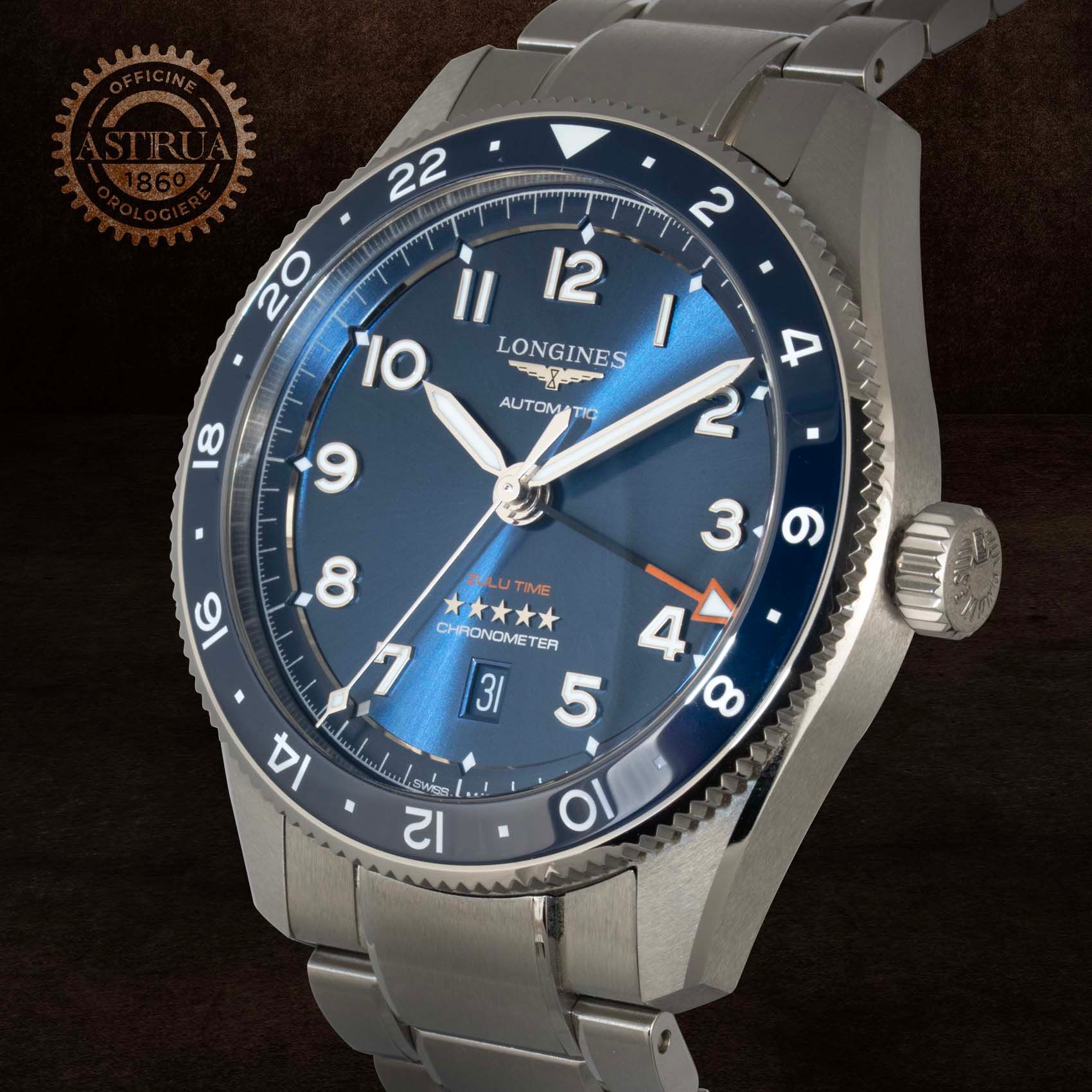 LONGINES Spirit Zulu Time 42 MM L3.812.4.93.6