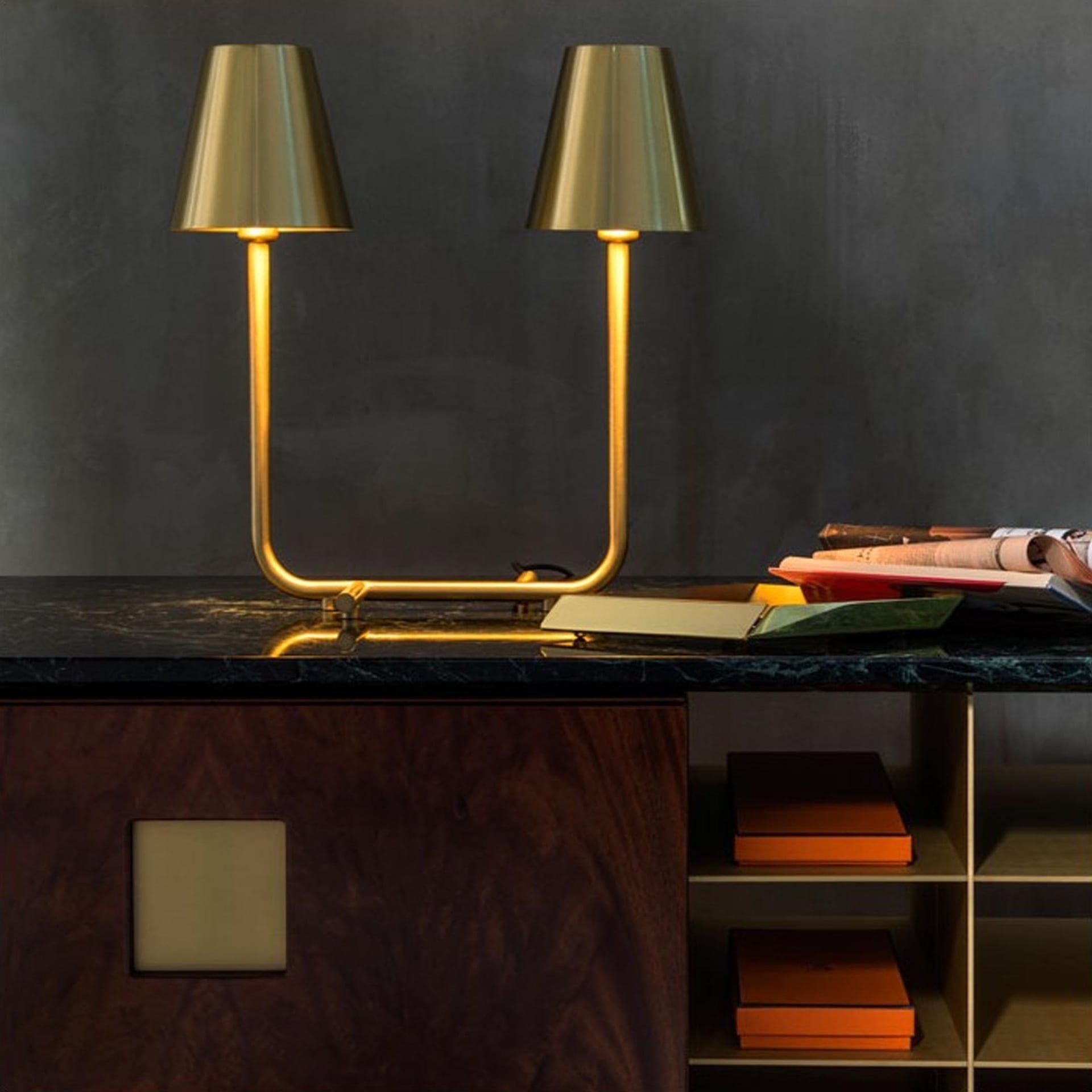 GHIDINI 1961 Lampada Da Tavolo Bio (Aldo Cibic) 40x17x42H cm AC403SB102