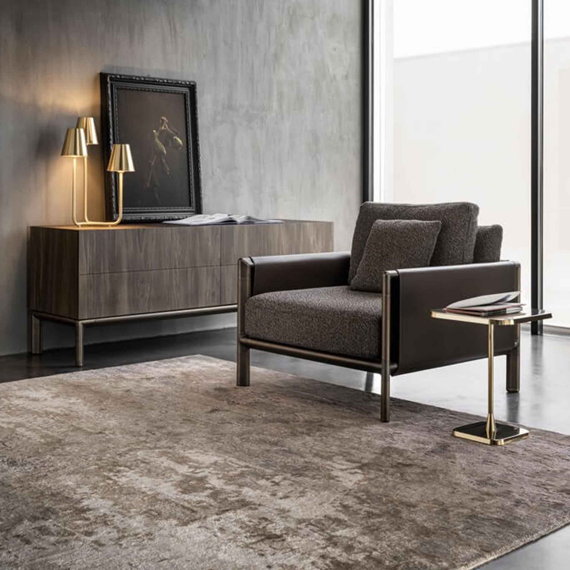 GHIDINI 1961 Lampada Da Tavolo Trio (Aldo Cibic) 36 x 36 x 58H cm AC403SB103