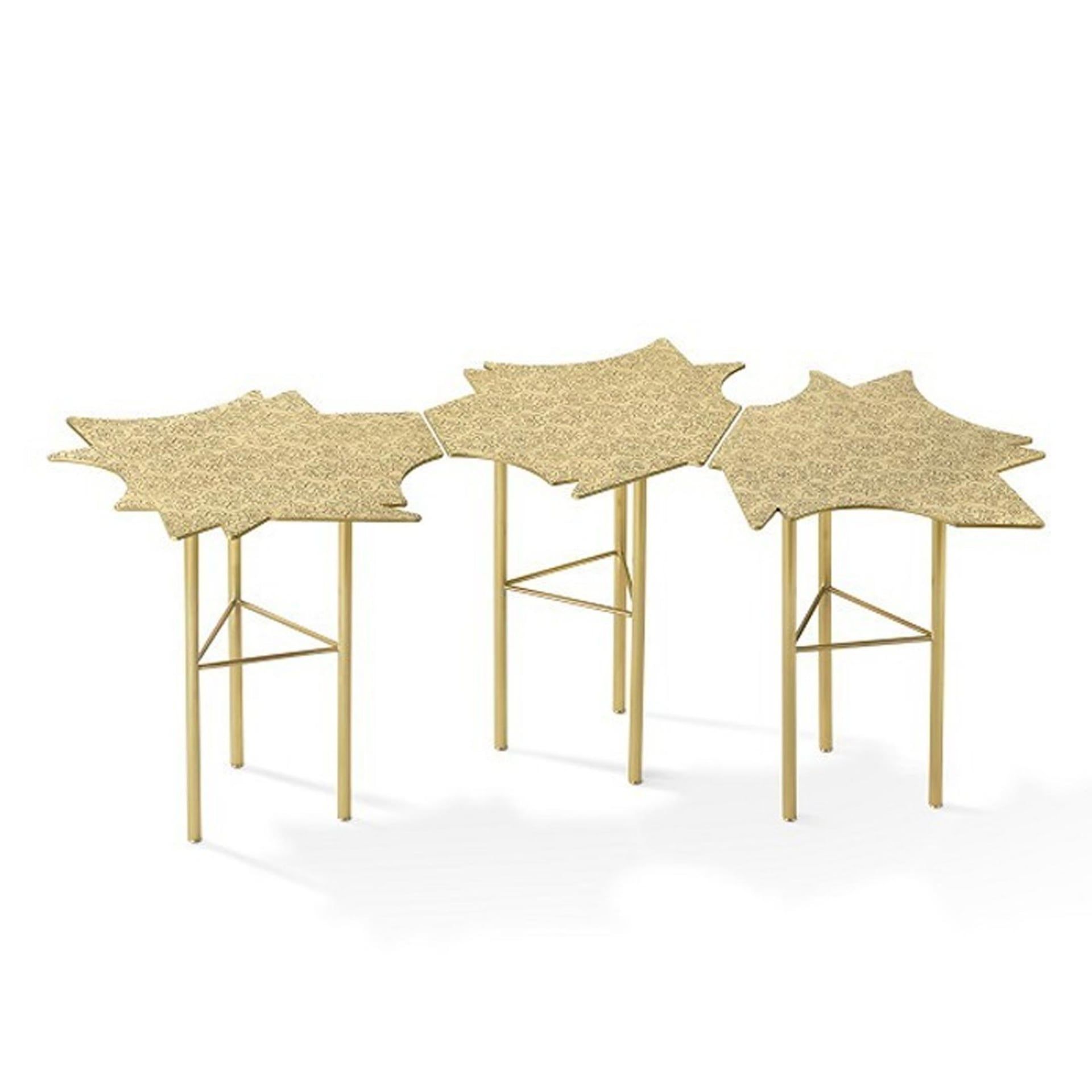 GHIDINI 1961 Tavolino In Acciaio - Ninfee Coffee Tables (Alessandro Mendini) 50x45x45H AM101SB103
