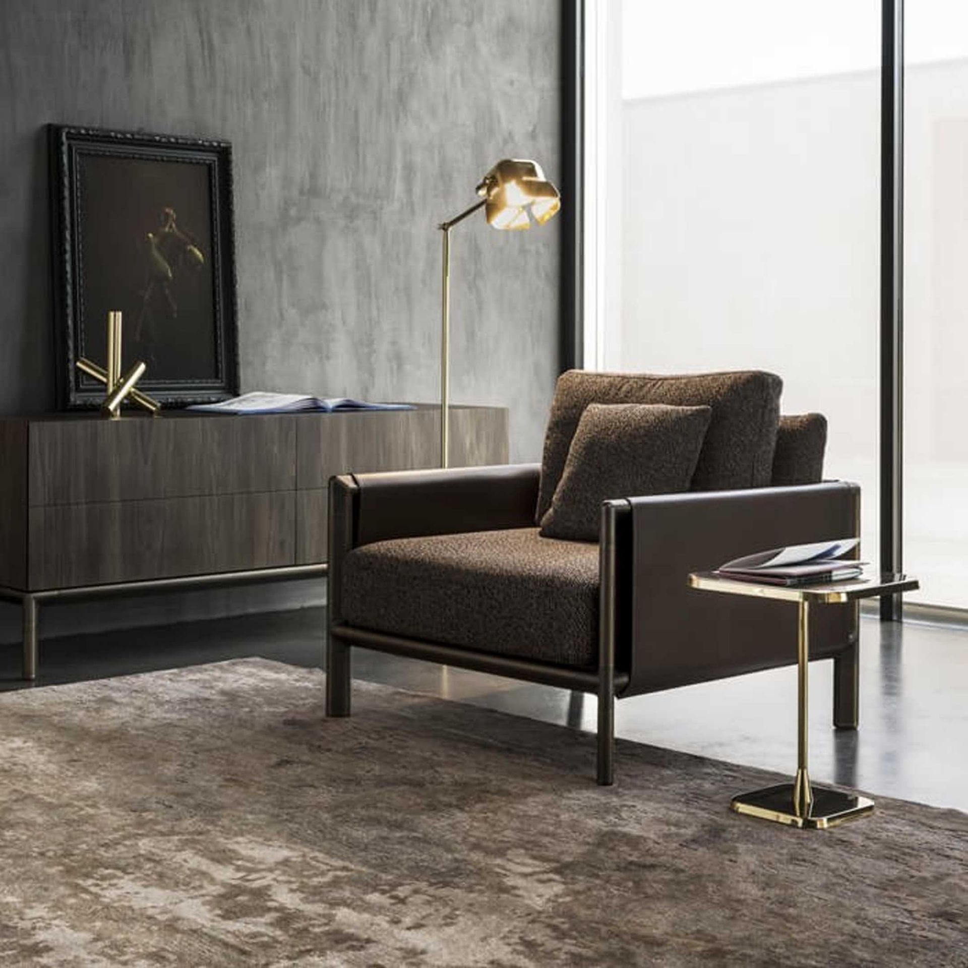 GHIDINI 1961 Tavolino Rettangolare In Acciaio - Opera Coffee Tables (Richard Hutten) 46x23x60H RH101HB101