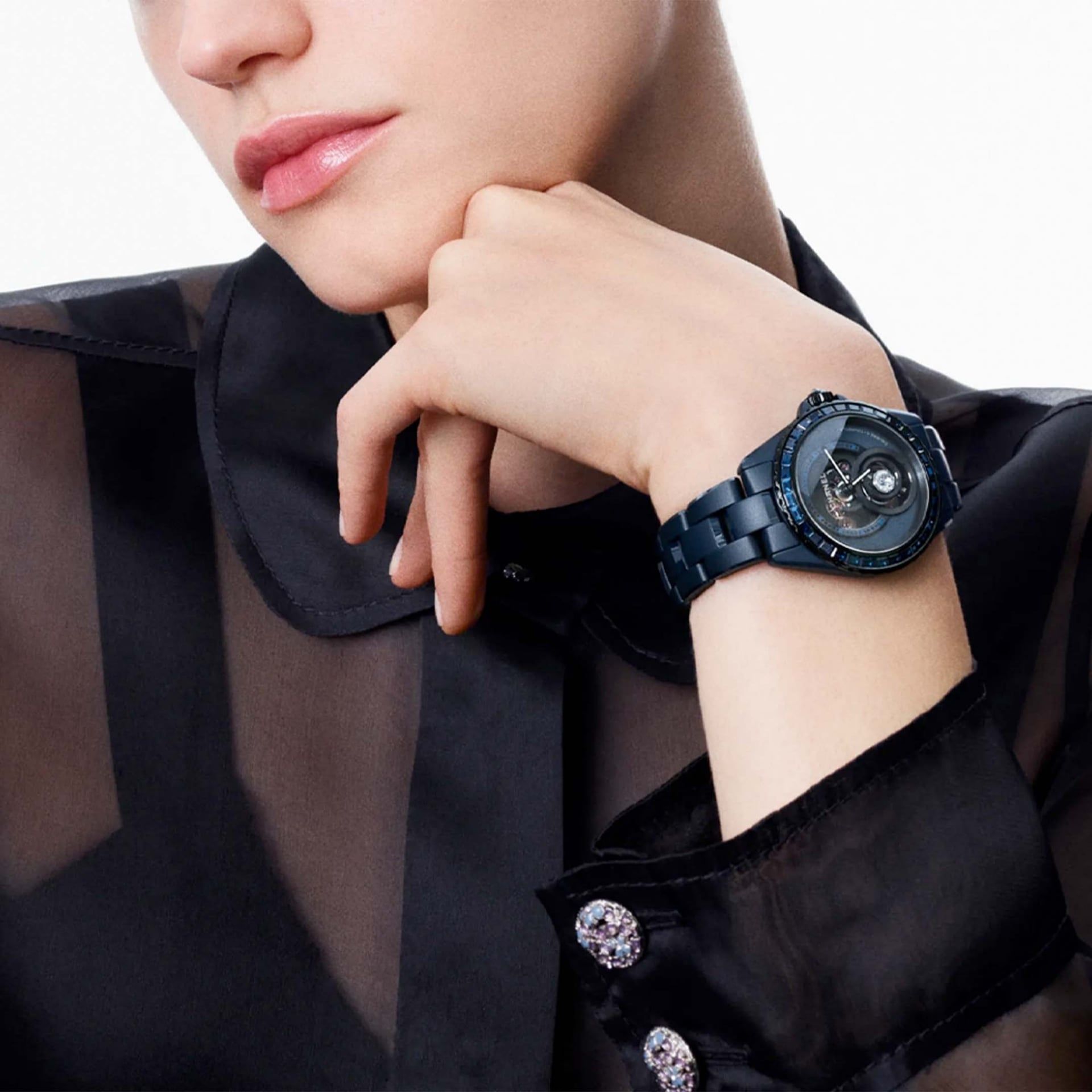CHANEL J12 Bleu Diamond Tourbillon 38 MM H10334