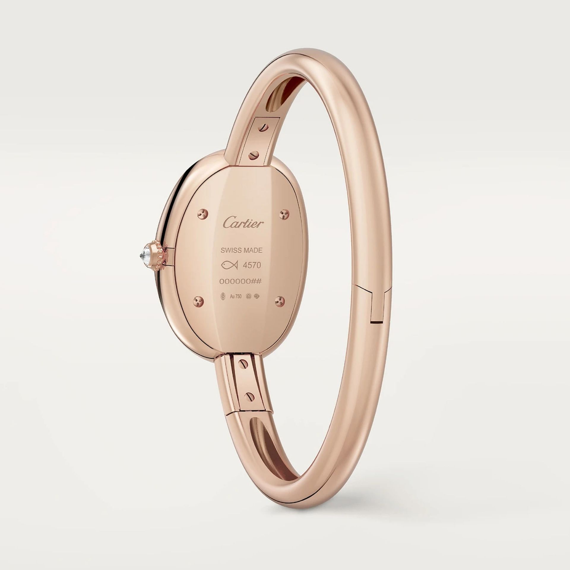 CARTIER Baignoire Modello Piccolo (Misura 15), Oro Rosa, Diamanti 31,4 X 23,1 MM WJBA0041
