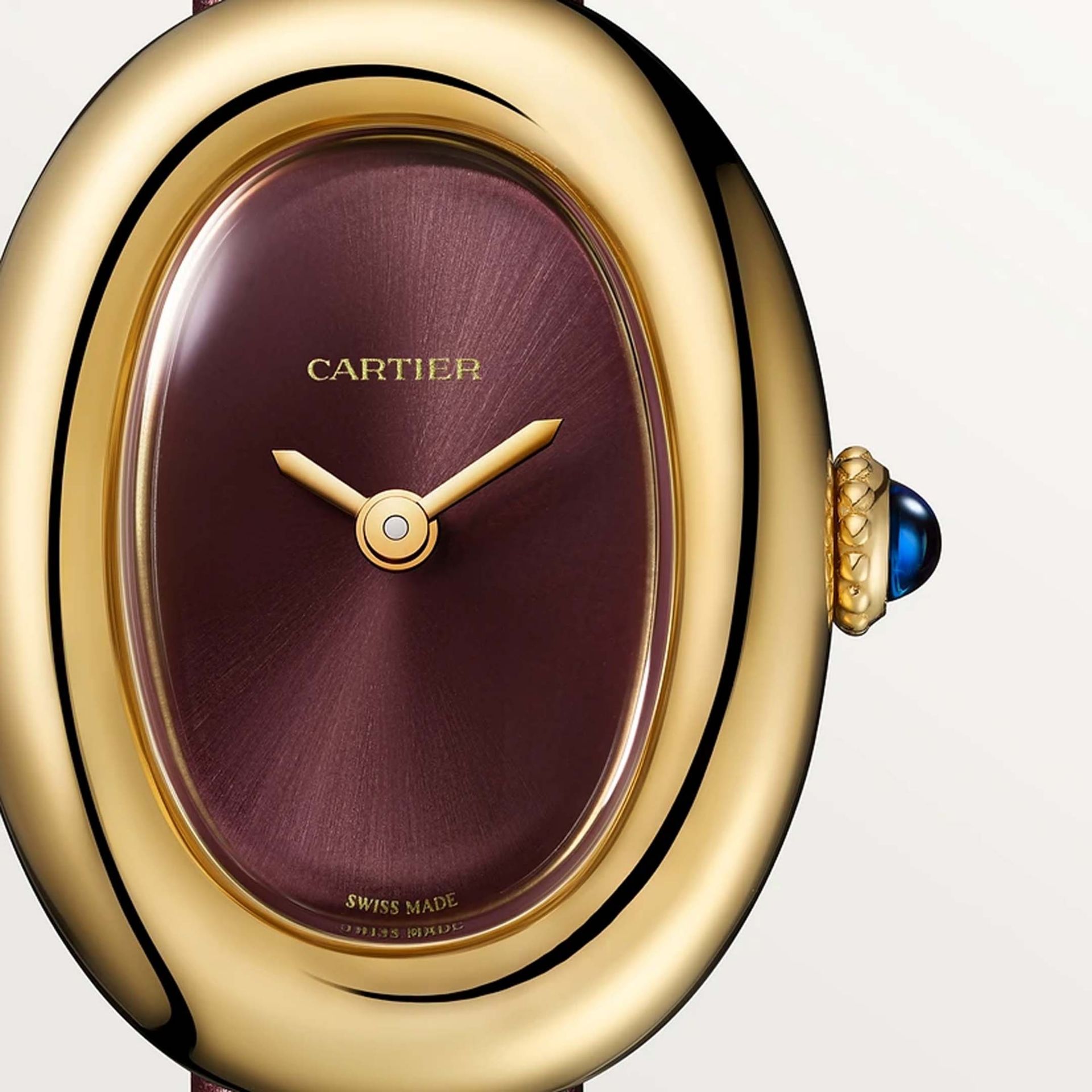 CARTIER Baignoire Modello Mini, Oro Giallo, Pelle 24.6 X 18.7 MM WGBA0032