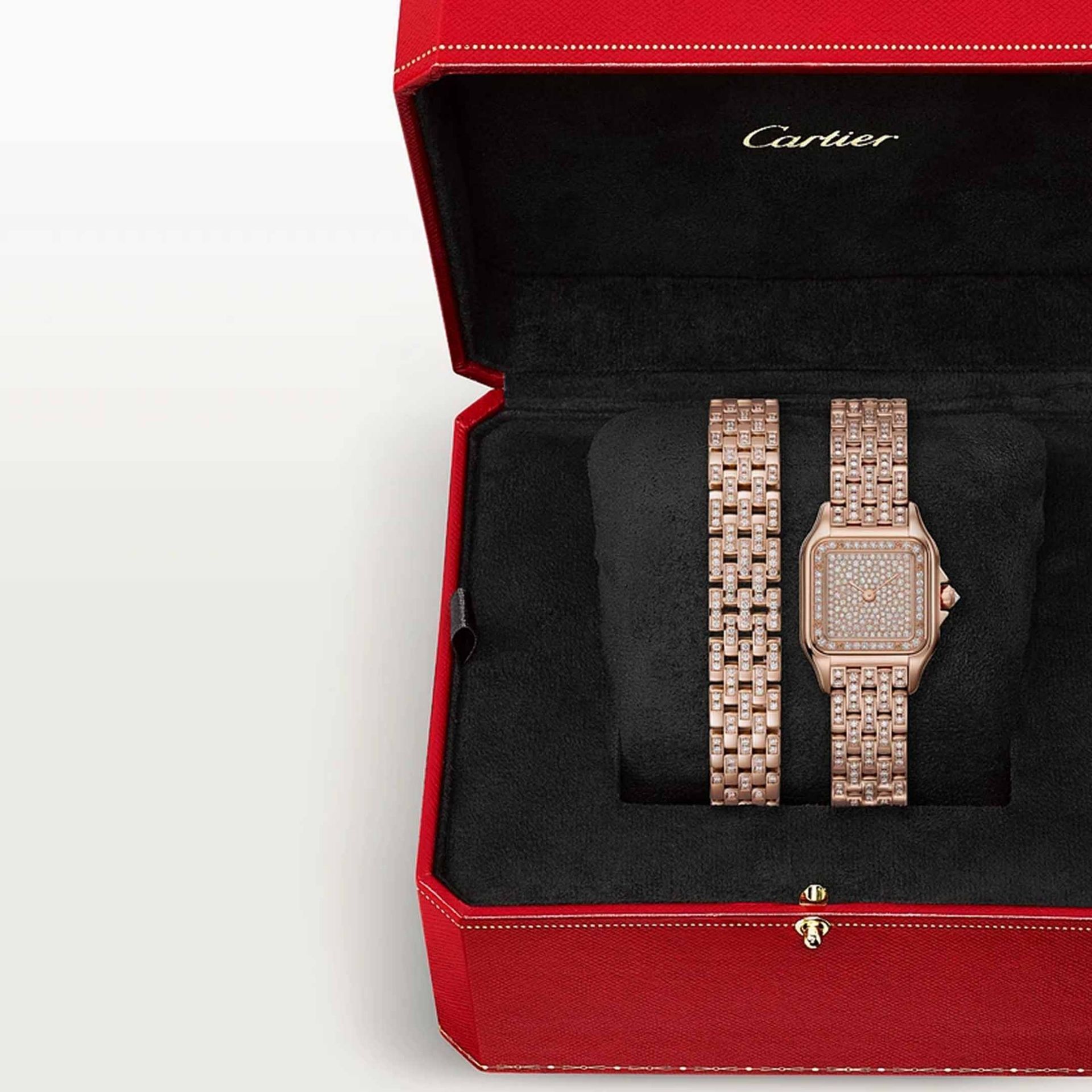 CARTIER Panthère De Cartier Modello Piccolo, Oro Rosa, Diamanti 30,3 x 22 MM WJPN0062