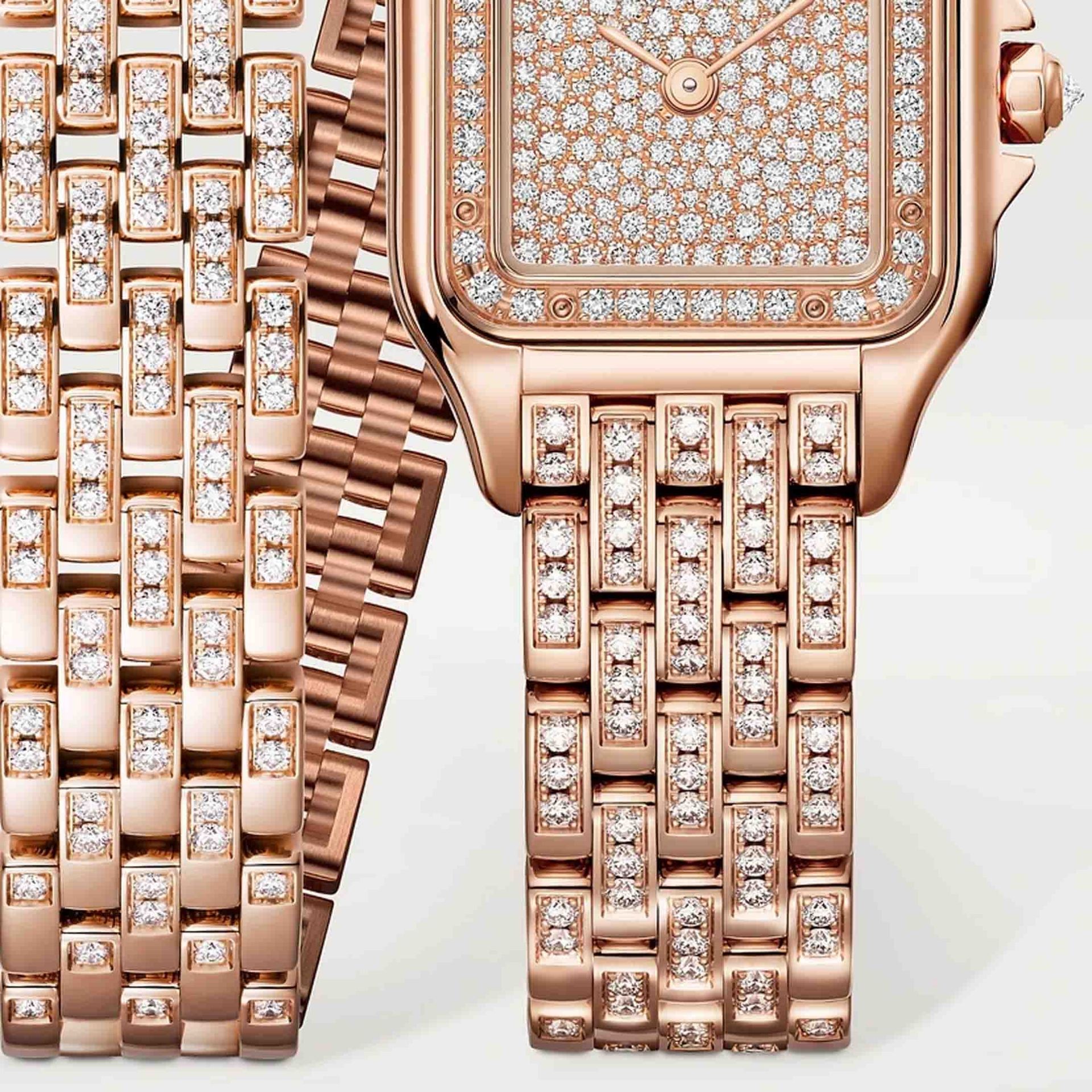 CARTIER Panthère De Cartier Modello Piccolo, Oro Rosa, Diamanti 30,3 x 22 MM WJPN0062