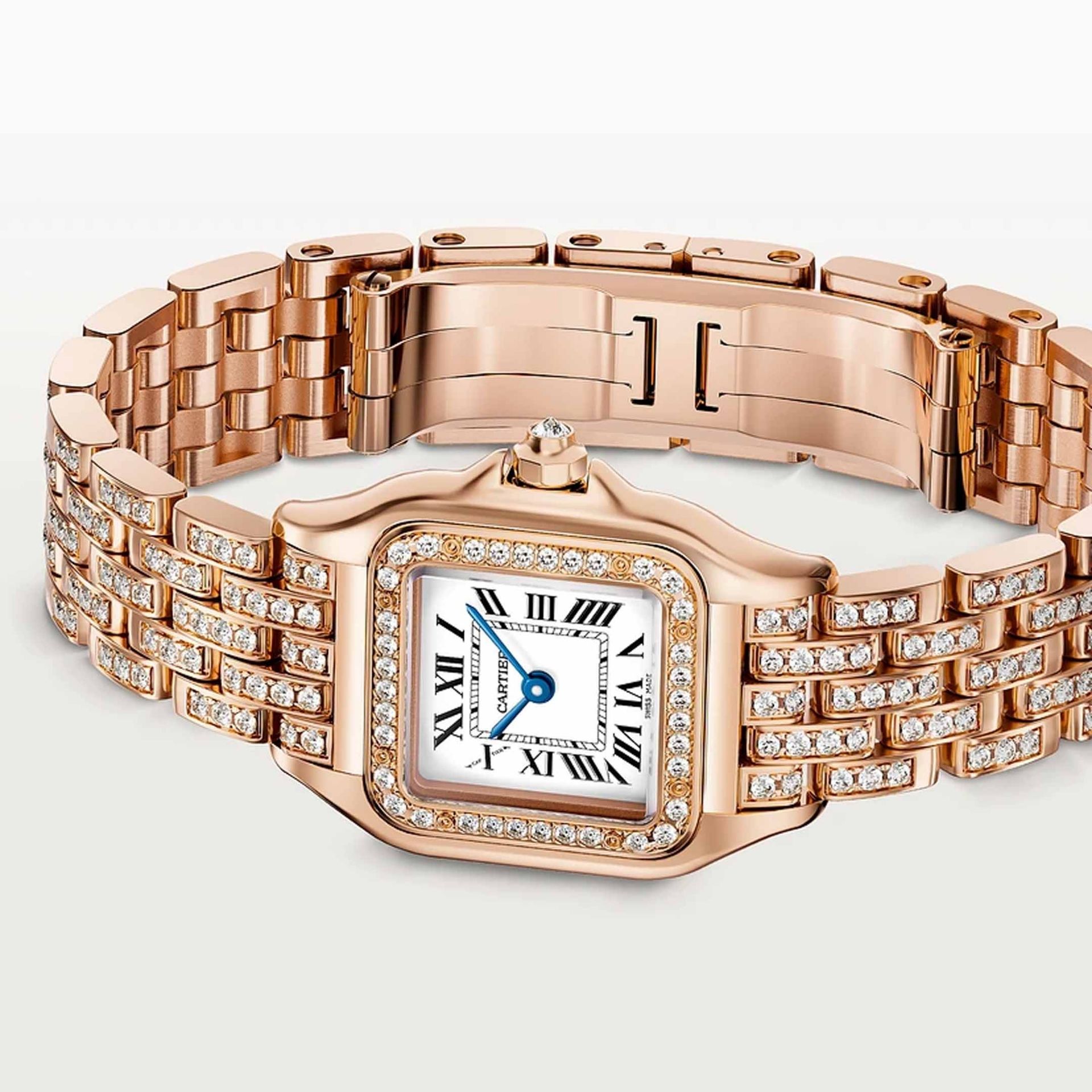 CARTIER Panthère De Cartier Modello Piccolo, Oro Rosa, Diamanti 30,3 x 22 MM WJPN0061
