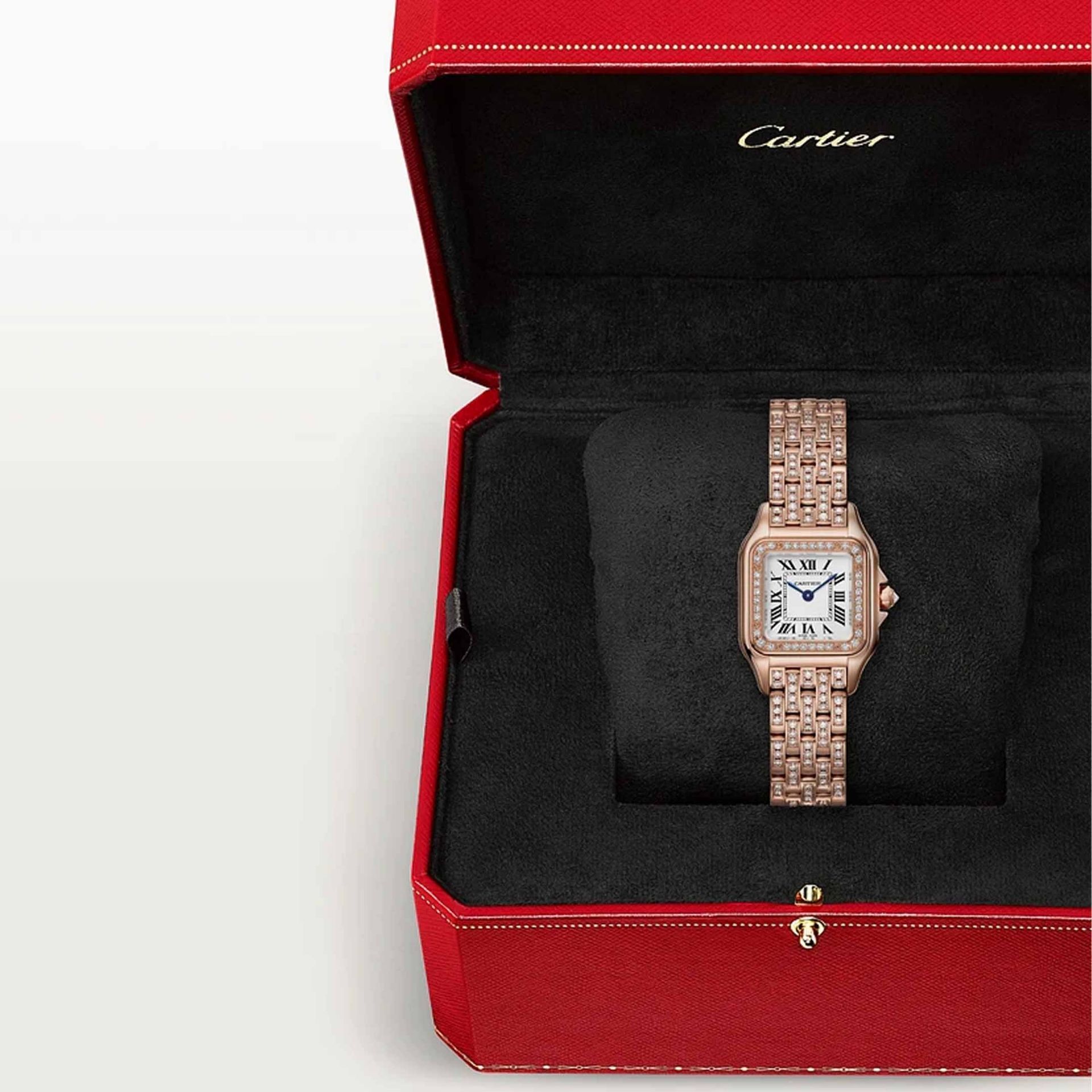 CARTIER Panthère De Cartier Modello Piccolo, Oro Rosa, Diamanti 30,3 x 22 MM WJPN0061