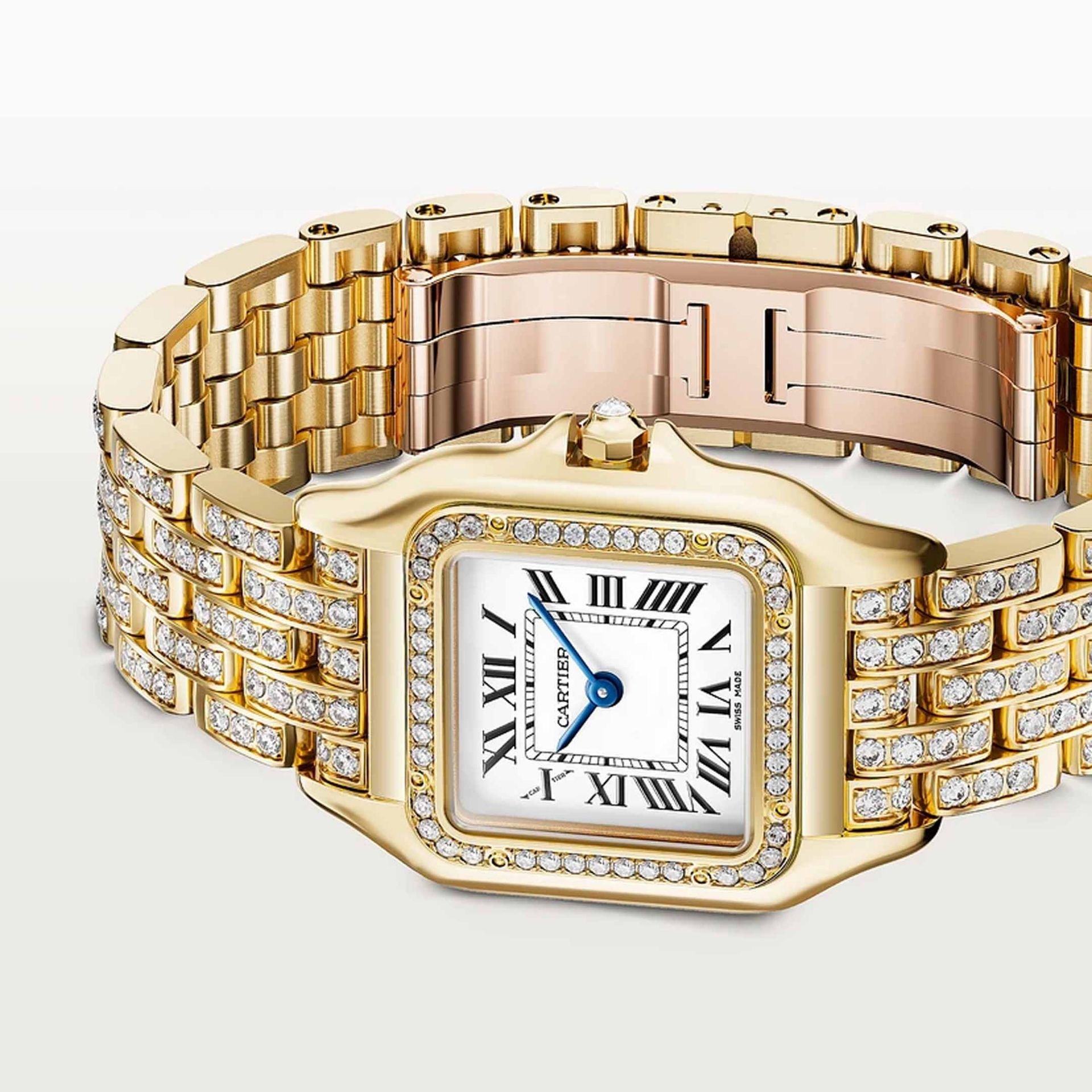 CARTIER Panthère De Cartier Modello Medio, Oro Giallo, Diamanti 36,5 X 26,7 MM WJPN0060