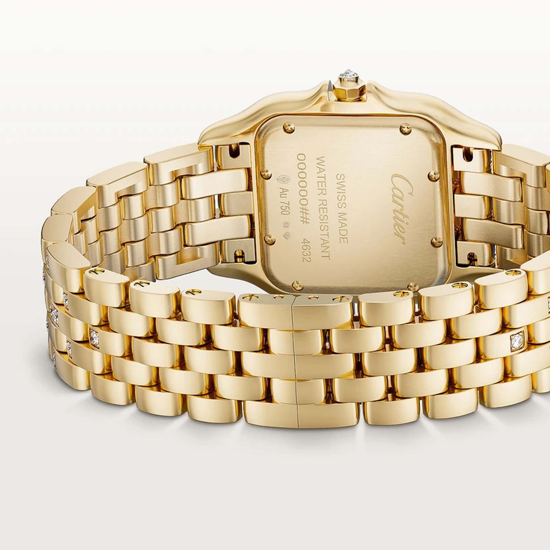 CARTIER Panthère De Cartier Modello Medio, Oro Giallo, Diamanti 36,5 X 26,7 MM WJPN0060