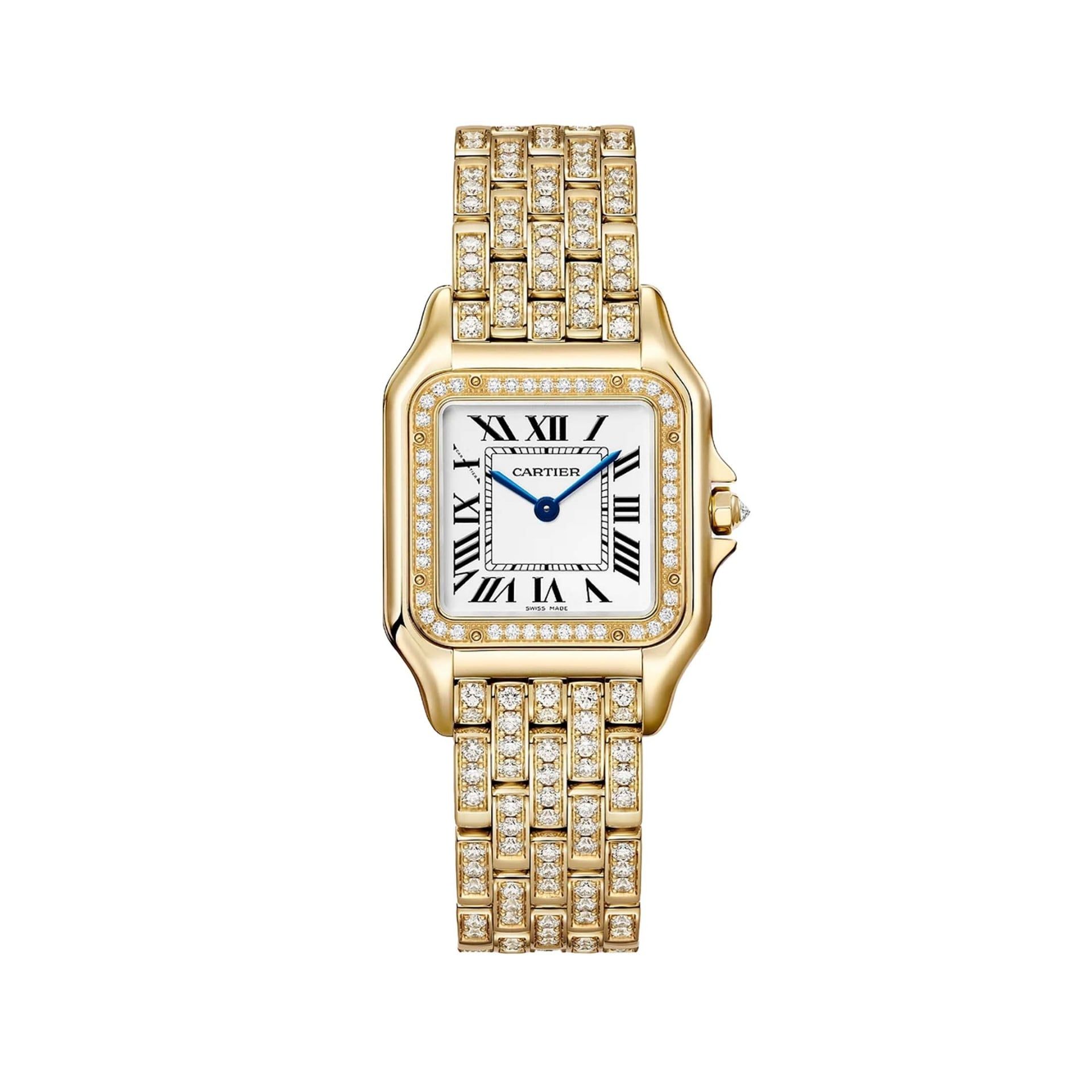 CARTIER Panthère De Cartier Modello Medio, Oro Giallo, Diamanti 36,5 X 26,7 MM WJPN0060