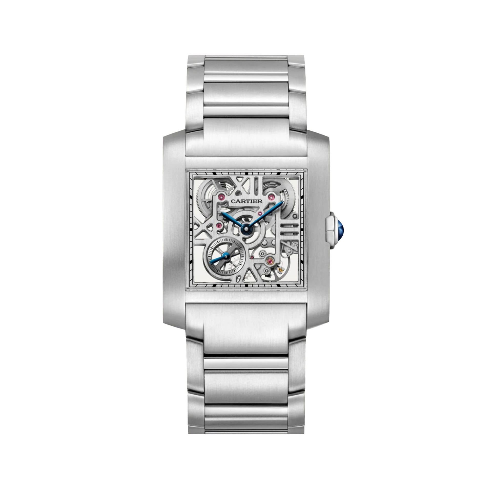CARTIER Tank Française Scheletrato Modello Grande, Acciaio 36.7 X 30.5 MM WHTA0025
