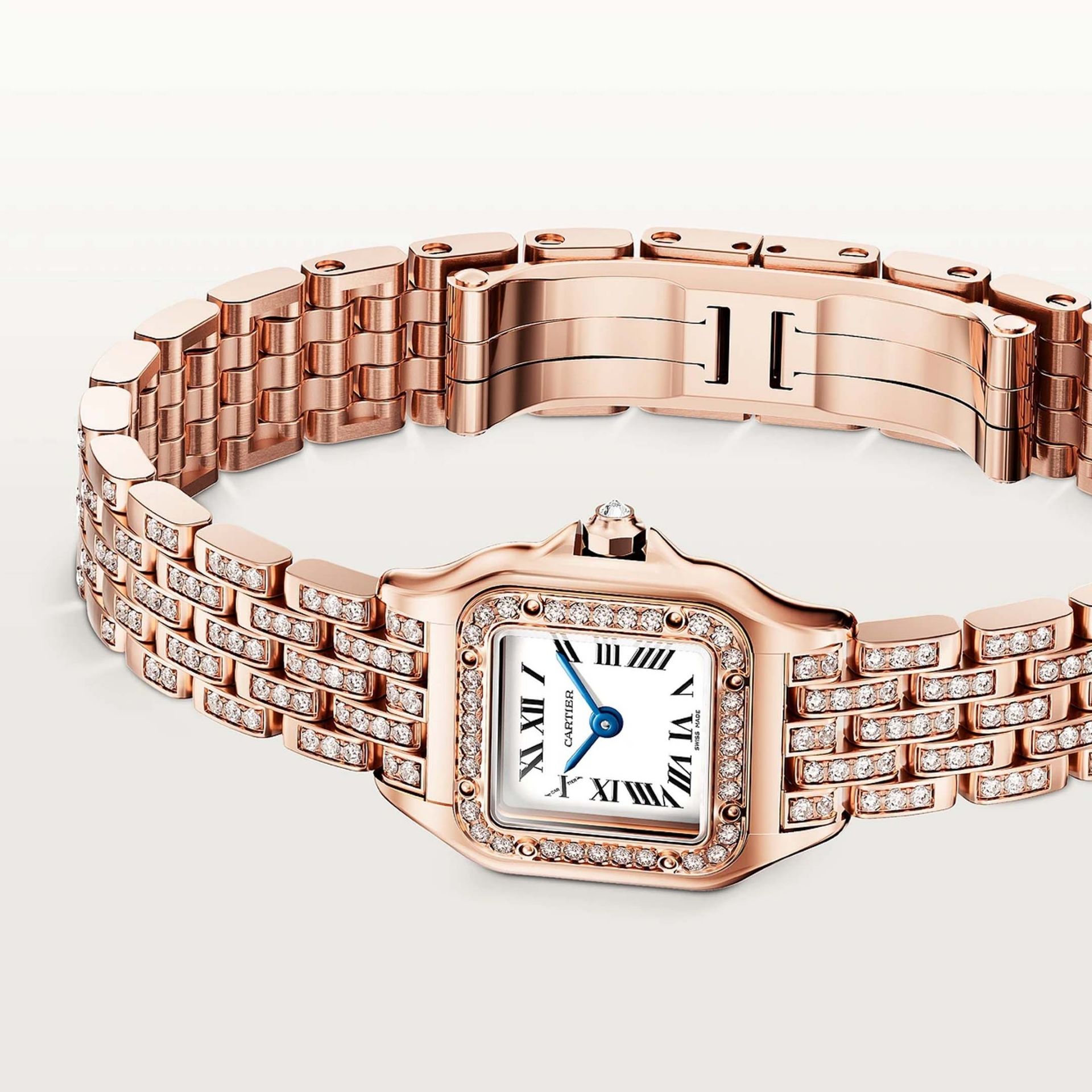 CARTIER Panthère De Cartier Modello Mini, Oro Rosa, Diamanti 25 X 20  MM WJPN0063
