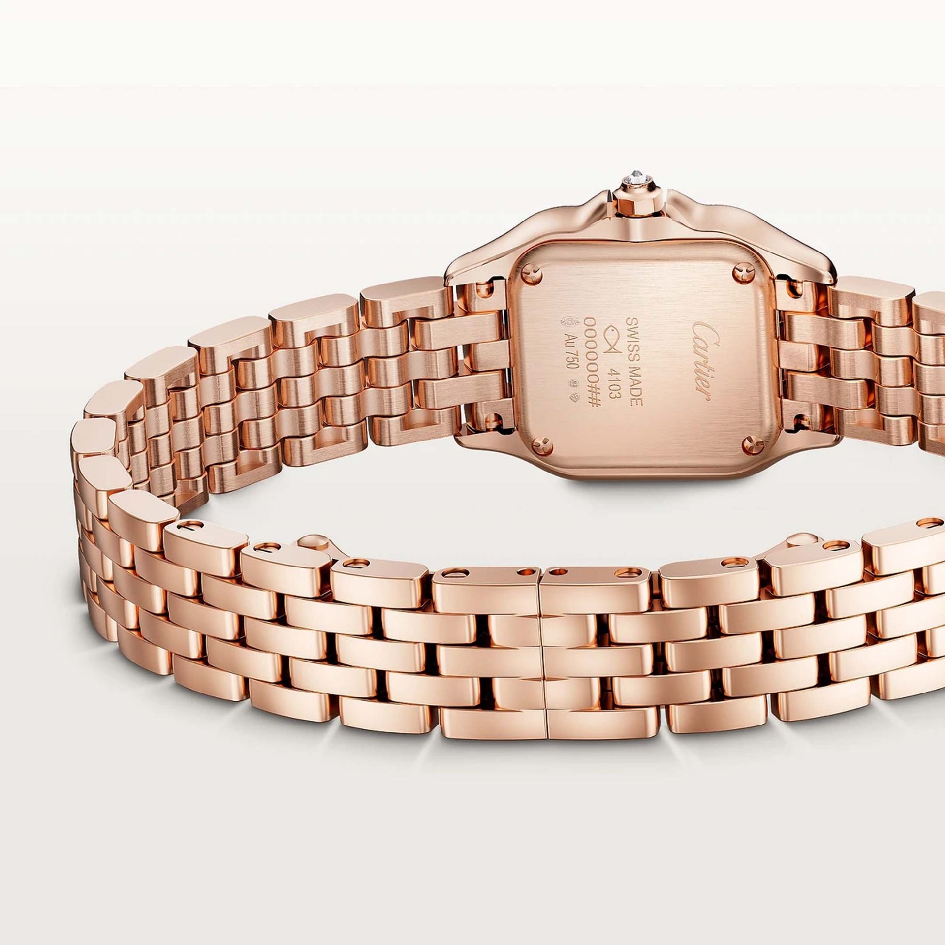 CARTIER Panthère De Cartier Modello Mini, Oro Rosa, Diamanti 25 X 20  MM WJPN0063