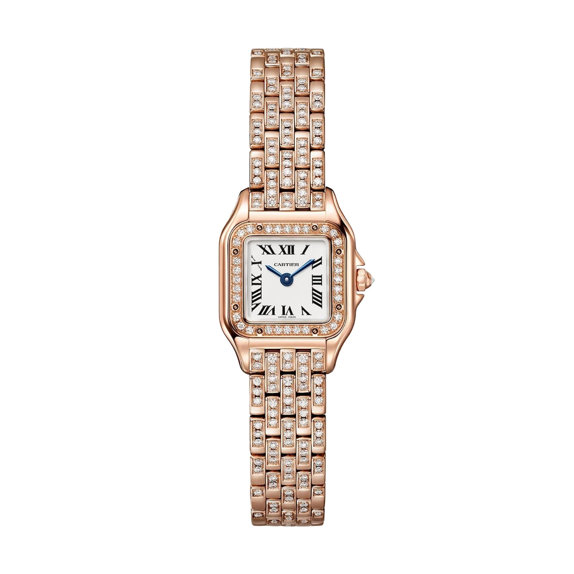 CARTIER Panthère De Cartier Modello Mini, Oro Rosa, Diamanti 25 X 20  MM WJPN0063