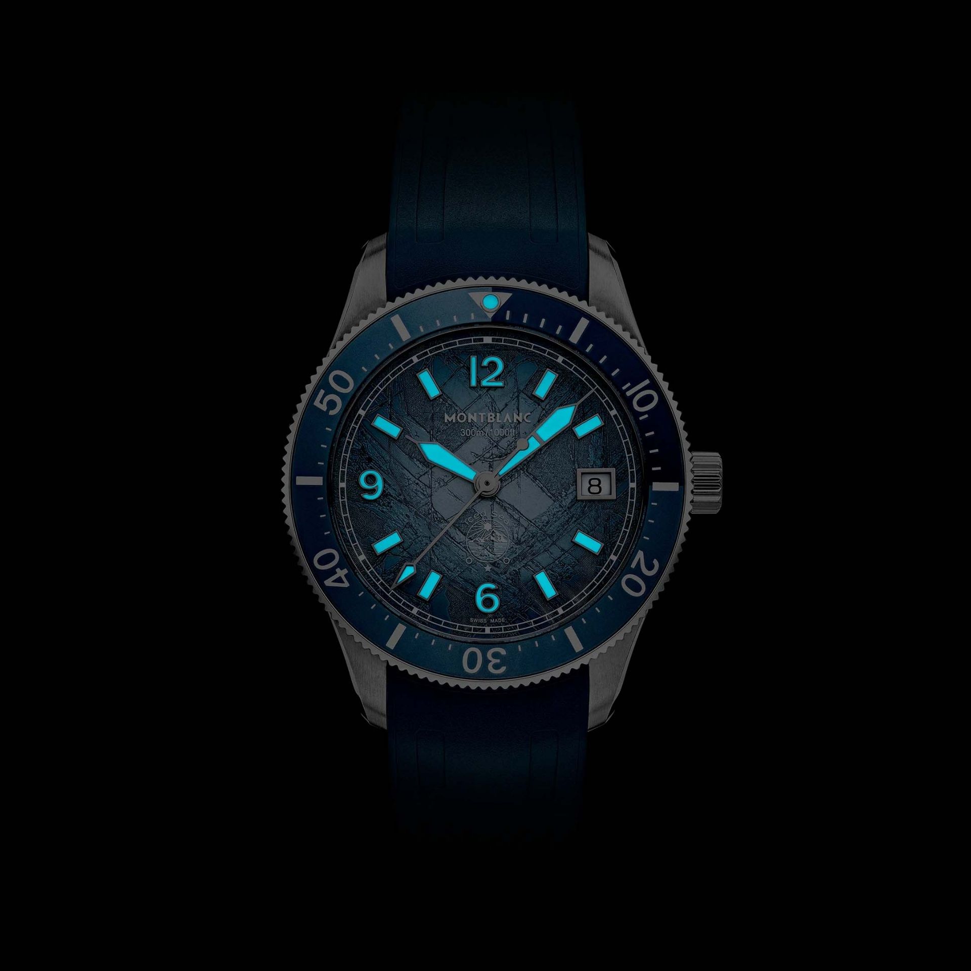 MONTBLANC Iced Sea Automatic Date 0 Oxygen 38 MM 134023