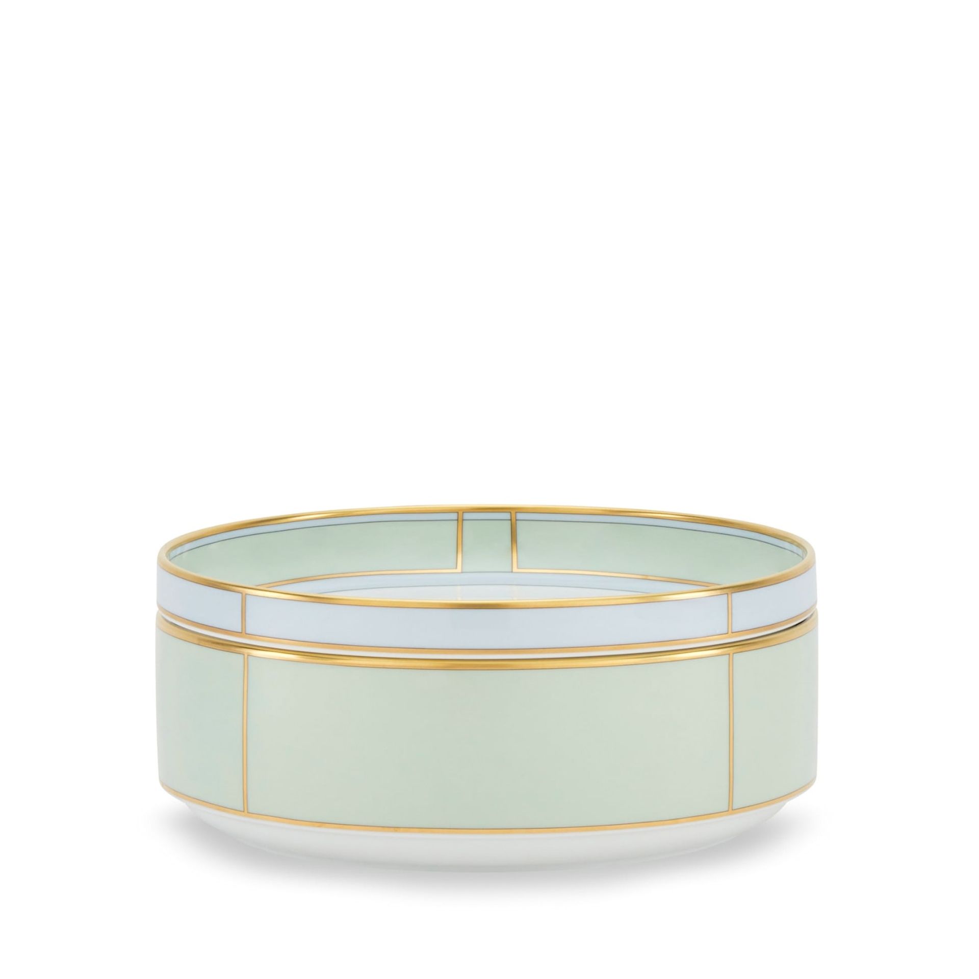 GINORI 1735 Insalatiera Diva Verde H 8 CM - Ø 24 CM 008RG00 FZP001012600G00134900