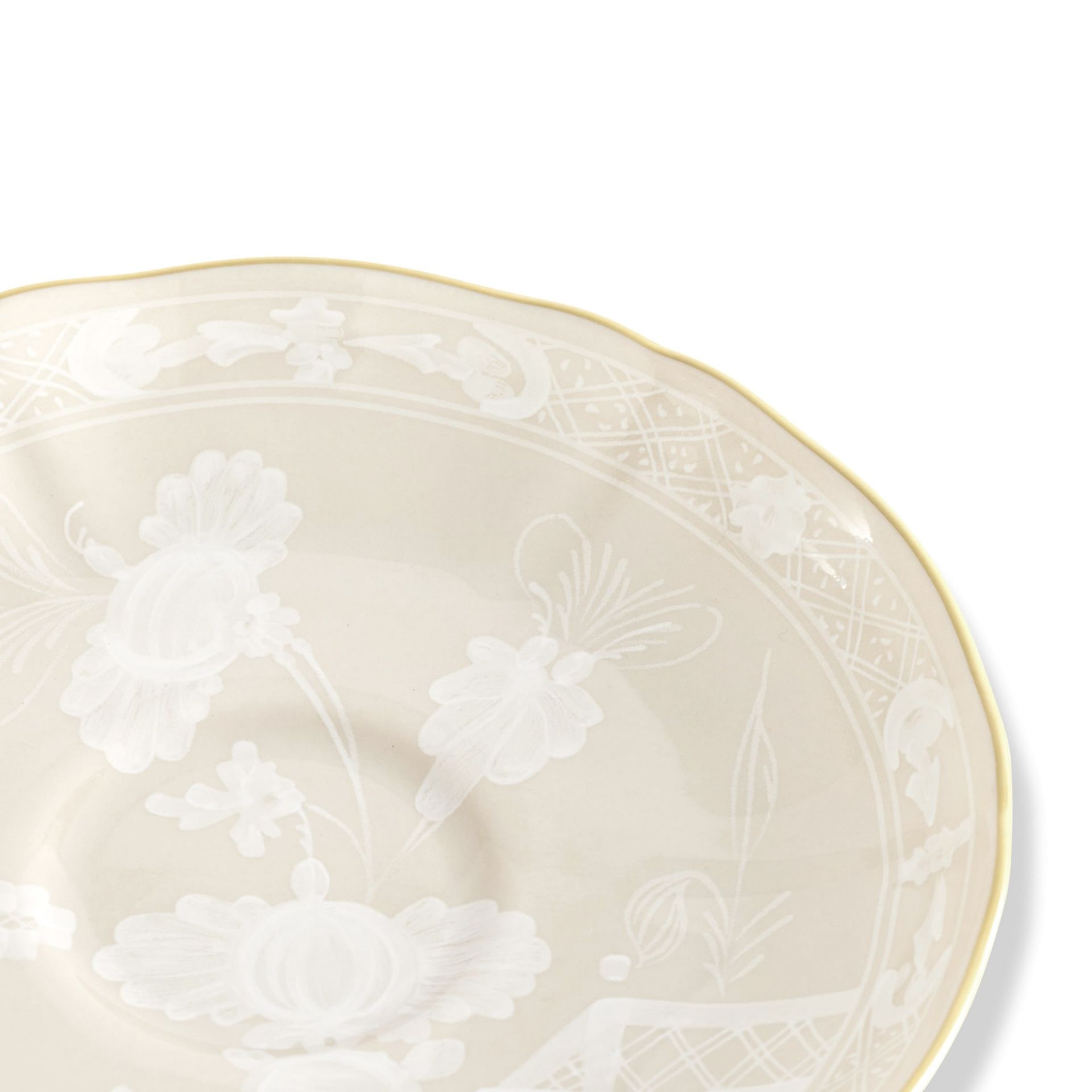 GINORI 1735 Piatto Da Caffè Oriente Italiano Meringa Ø 13.5 CM 003RG00 FPT301010135G00135700