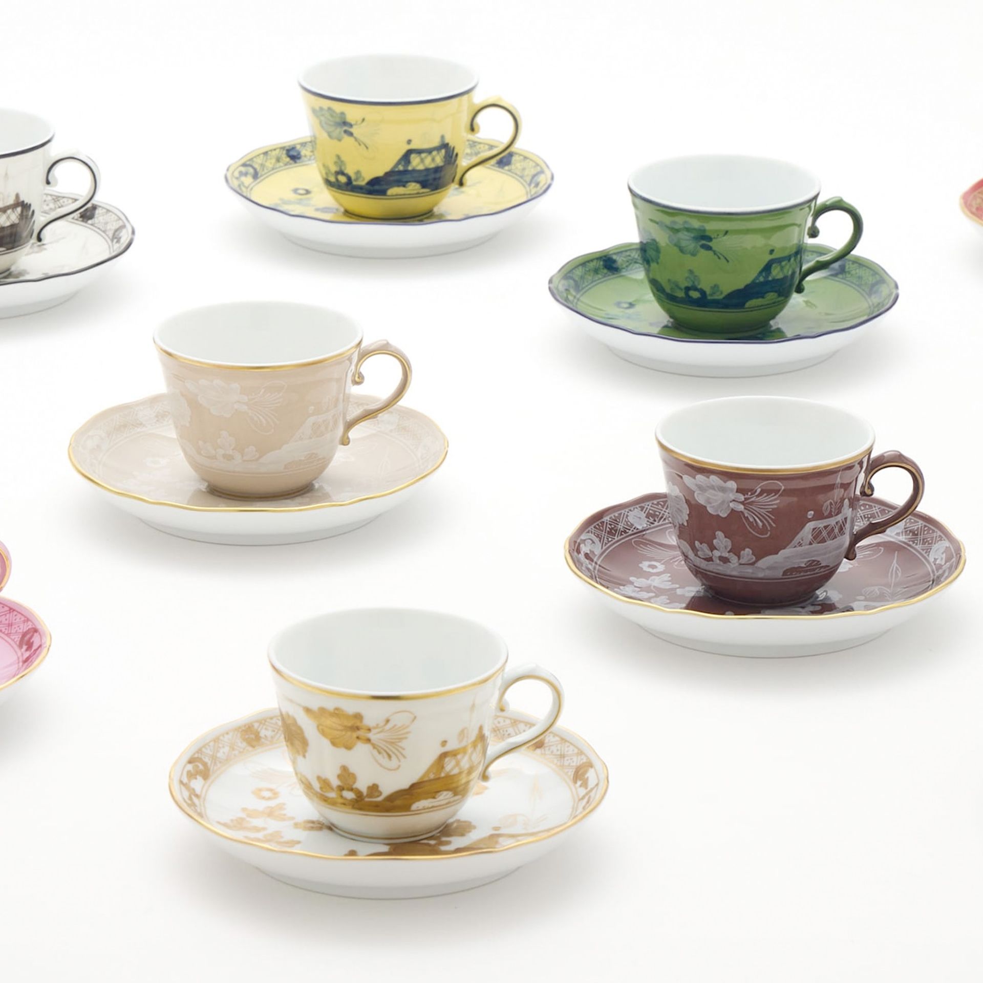 GINORI 1735 Piatto Da Caffè Oriente Italiano Meringa Ø 13.5 CM 003RG00 FPT301010135G00135700