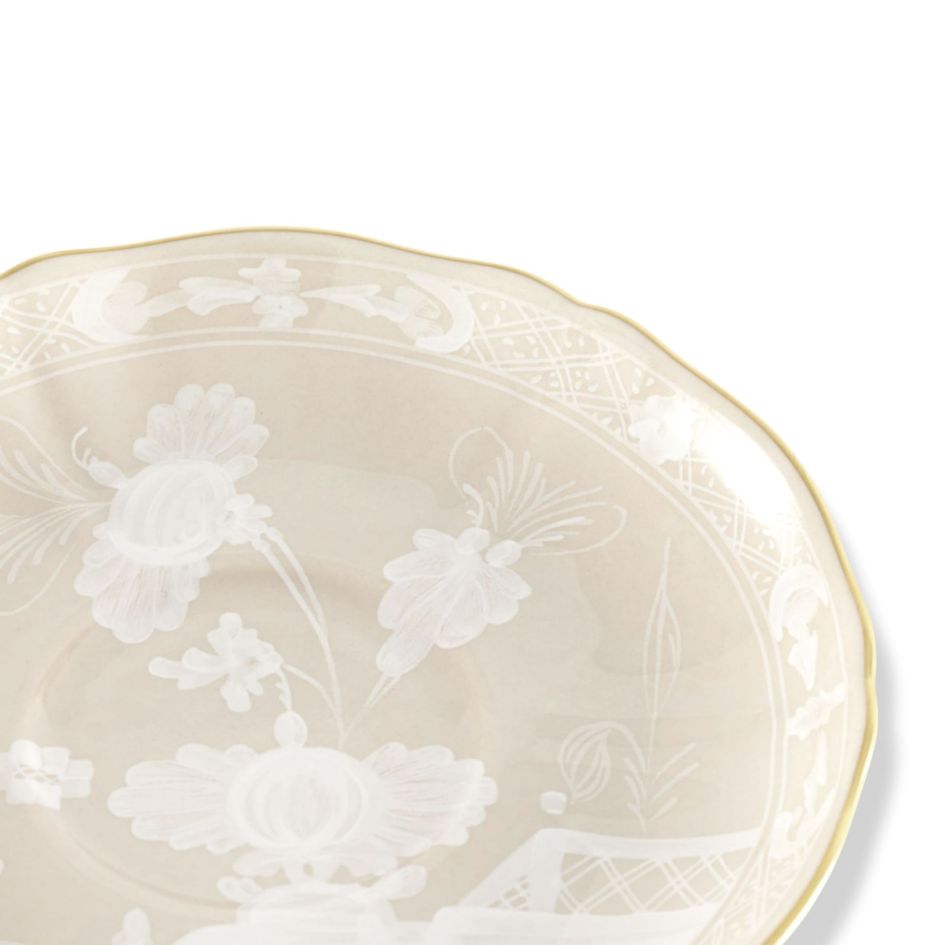 GINORI 1735 Piatto Da Tè Oriente Italiano Meringa Ø 15 CM 003RG00 FPT401010150G00135700