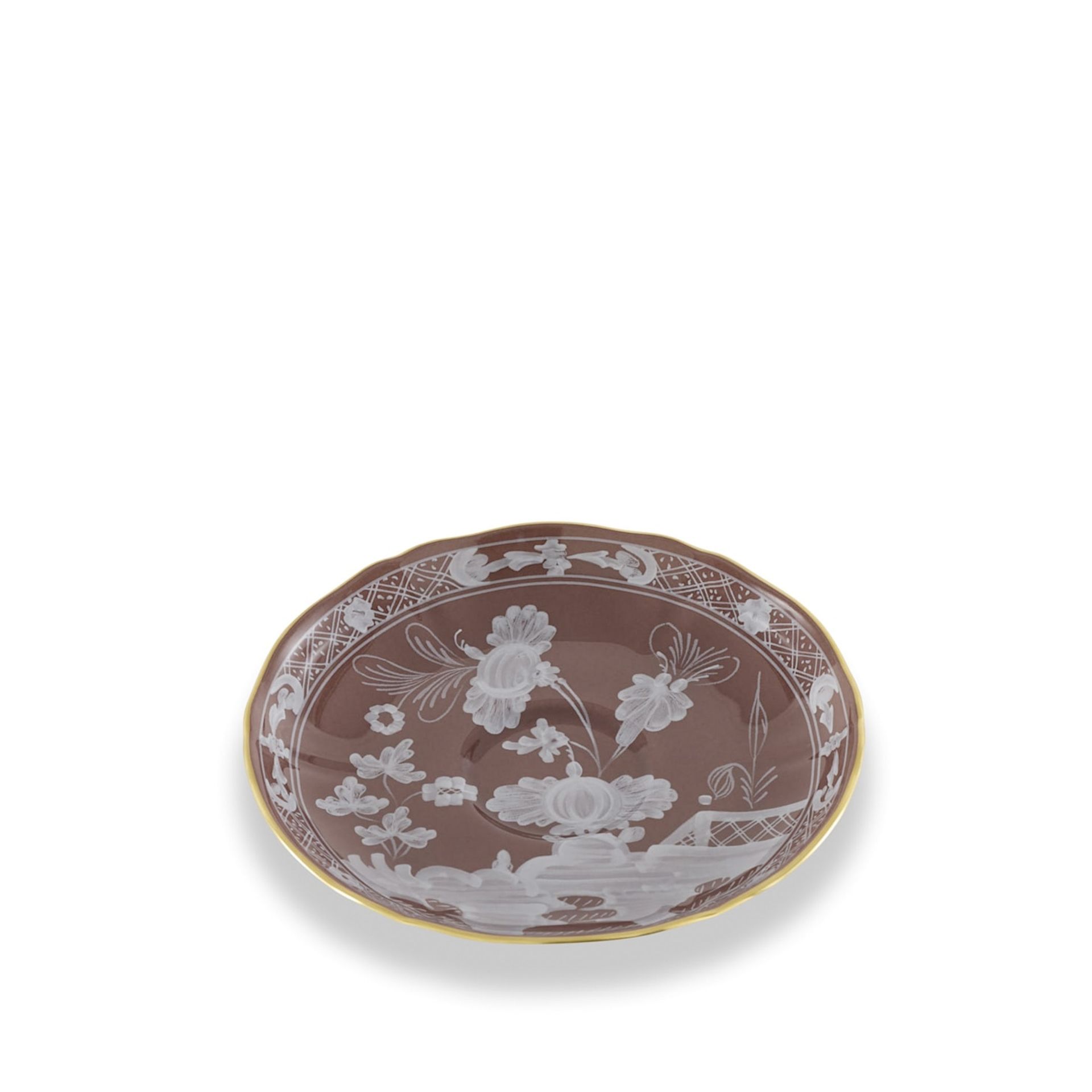 GINORI 1735 Piatto Da Caffè Oriente Italiano Castagna Ø 13.5 CM 003RG00 FPT301010135G00135800