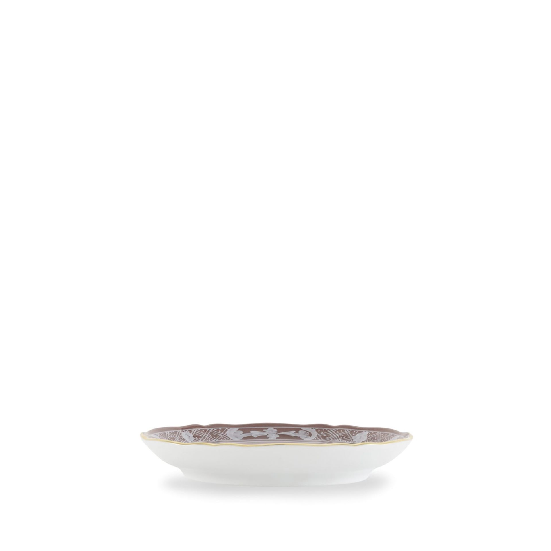 GINORI 1735 Piatto Da Caffè Oriente Italiano Castagna Ø 13.5 CM 003RG00 FPT301010135G00135800