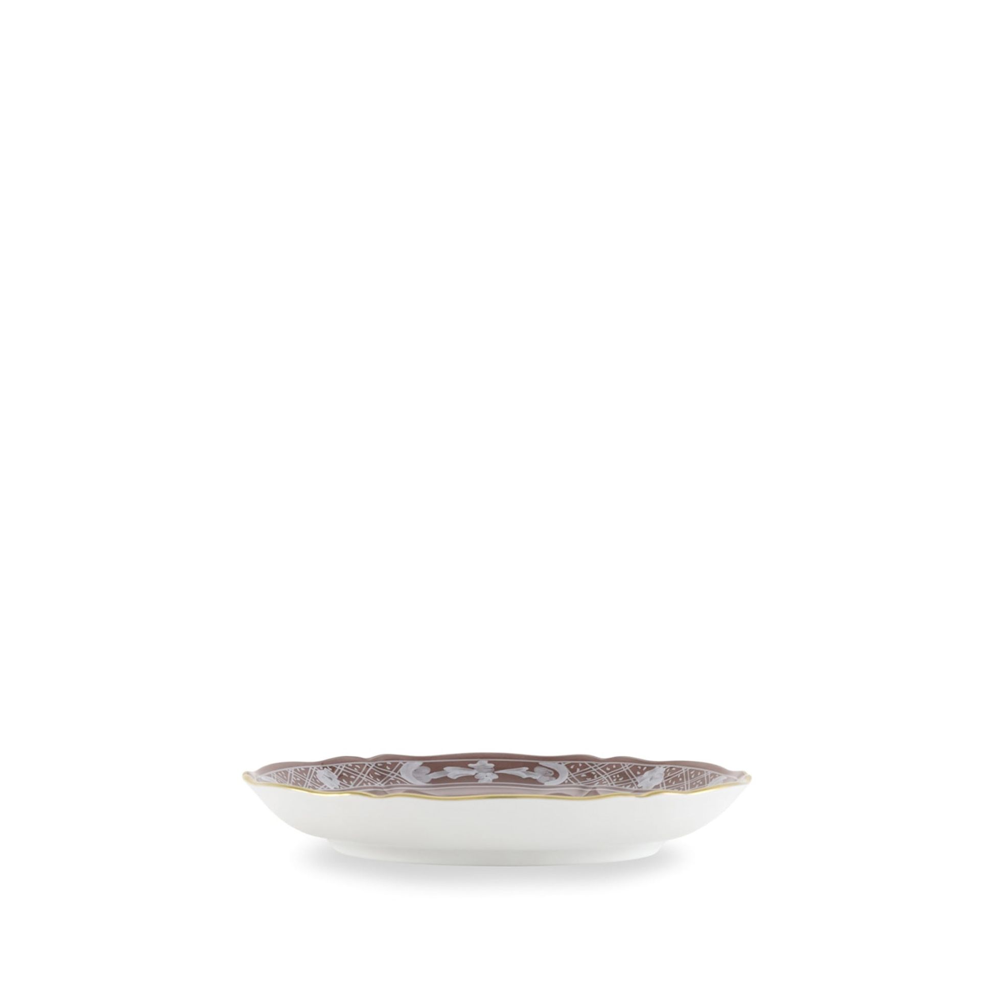 GINORI 1735 Piatto Da Tè Oriente Italiano Castagna Ø 15 CM 003RG00 FPT401010150G00135800
