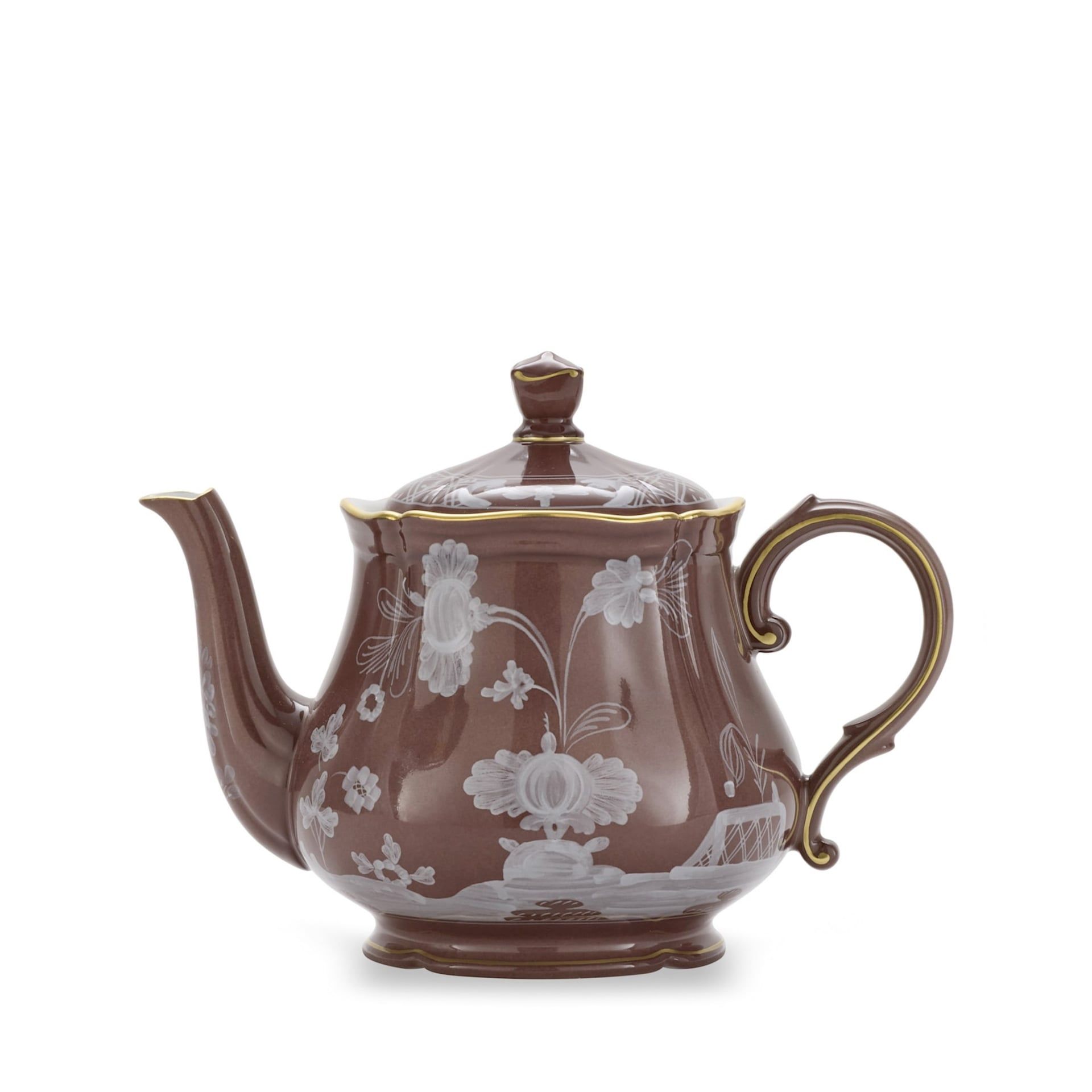 GINORI 1735 Teiera Oriente Italiano Castagna H 4.5 CM - Ø 12 CM 003RG00 FTE400010068G00135800