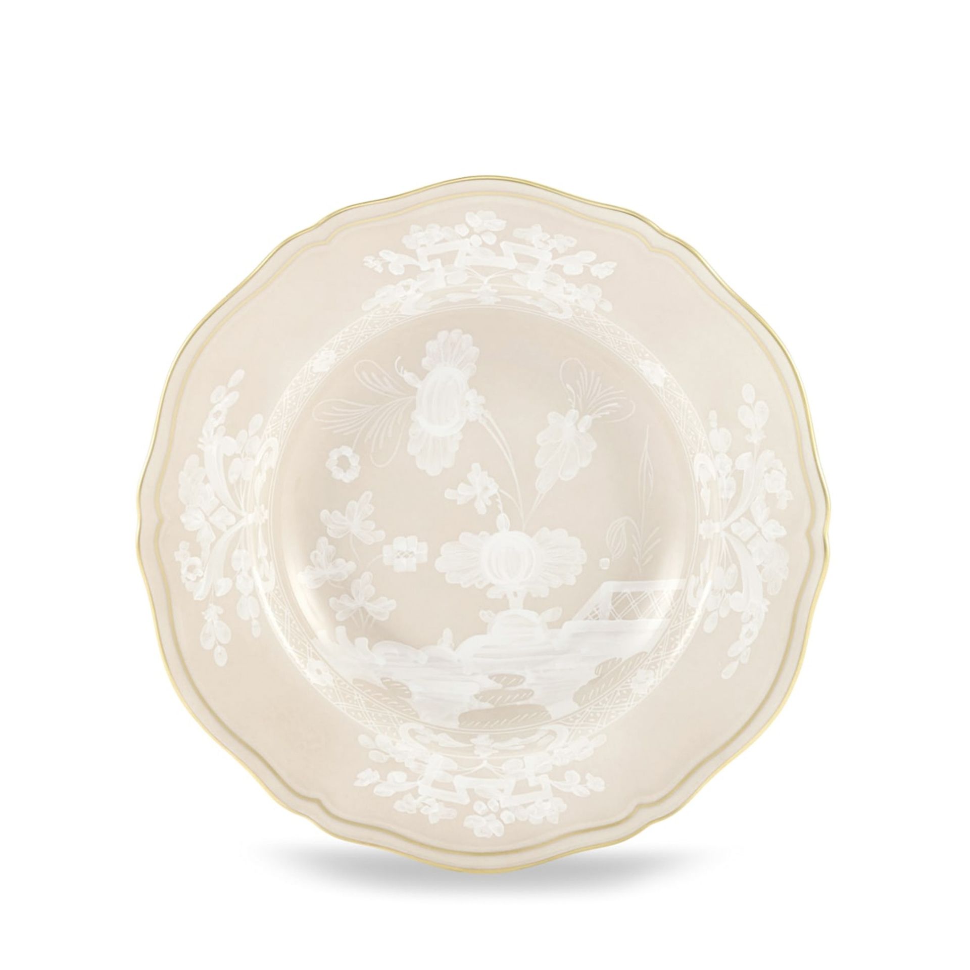 GINORI 1735 Piatto Fondo Oriente Italiano Meringa Ø 24 CM 003RG00 FPT210010240G00135700