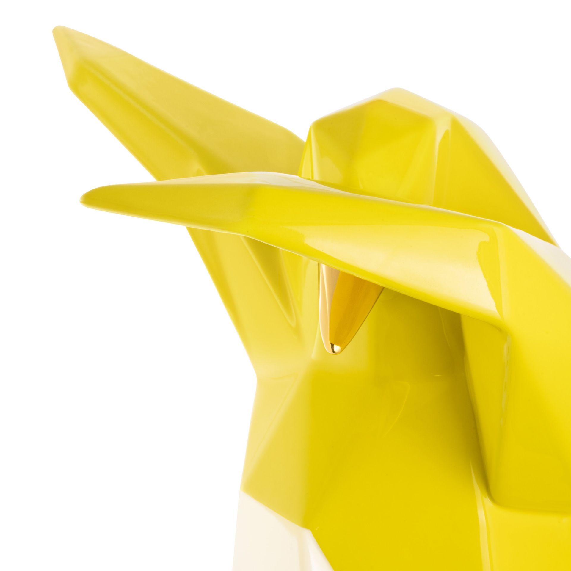 BOSA Scultura Dab Penguin Giallo Limone (Vittorio Gennari) 31 CM - H 38 CM A-24/24+04+04/29