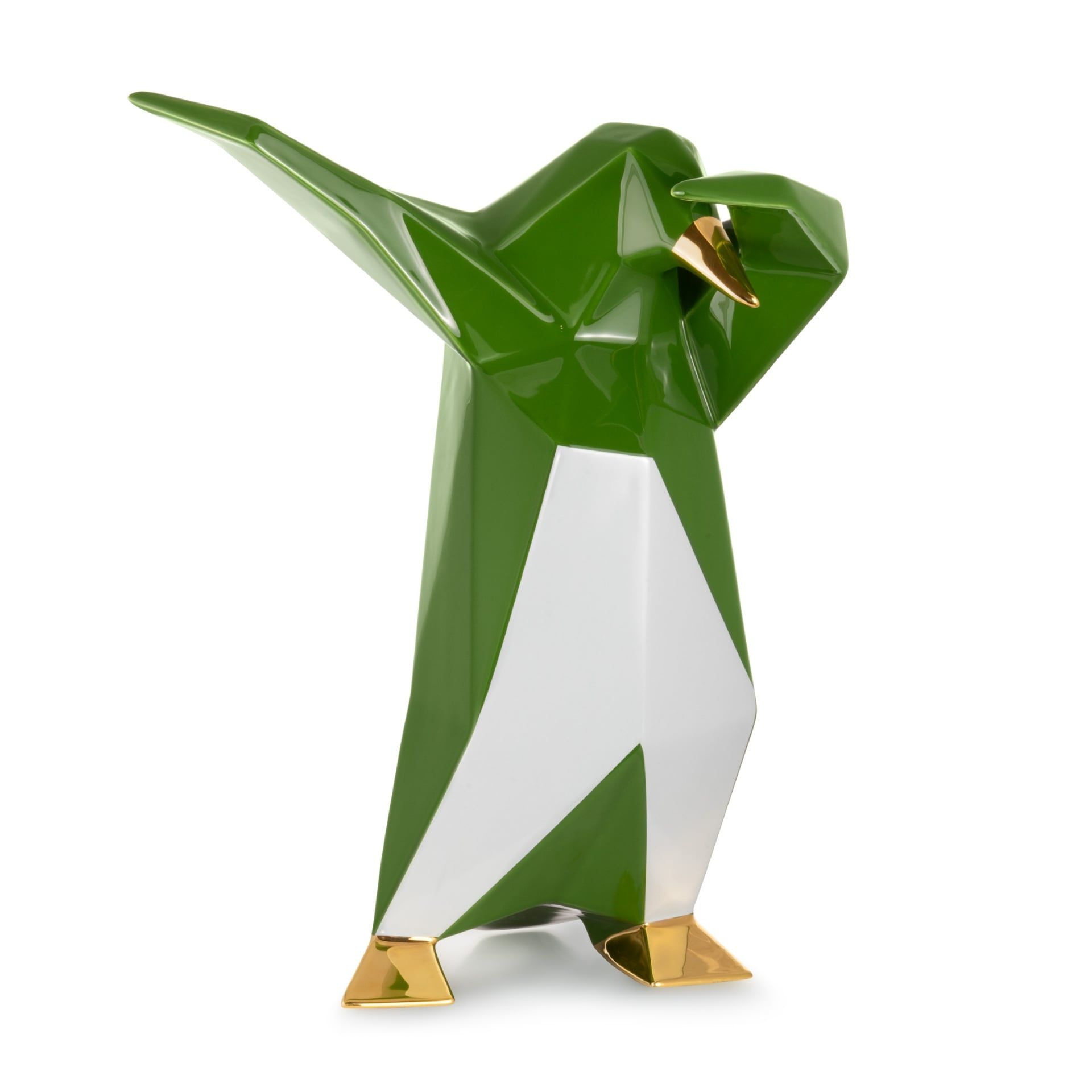 BOSA Scultura Dab Penguin Verde Pineta (Vittorio Gennari) 31 CM - H 38 CM A-24/79+04+04/29