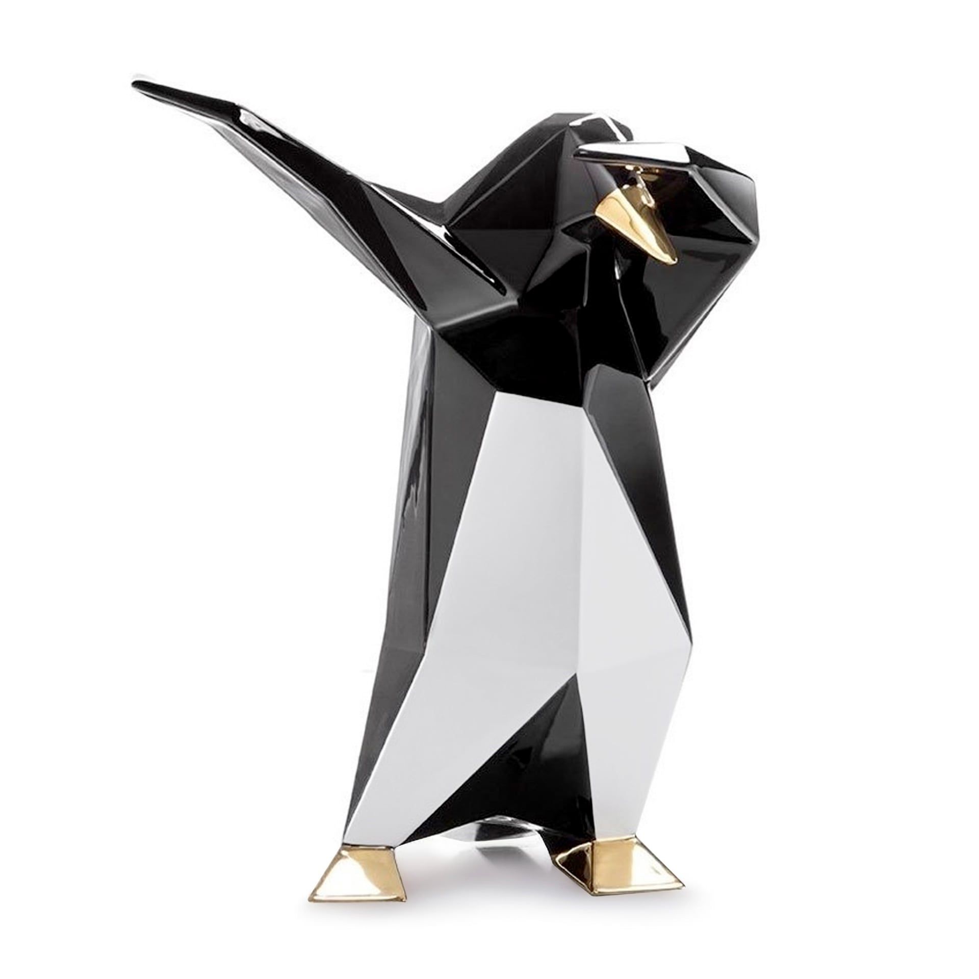 BOSA Scultura Dab Penguin Nero (Vittorio Gennari) 31 CM - H 38 CM A-24/09+04+04/29