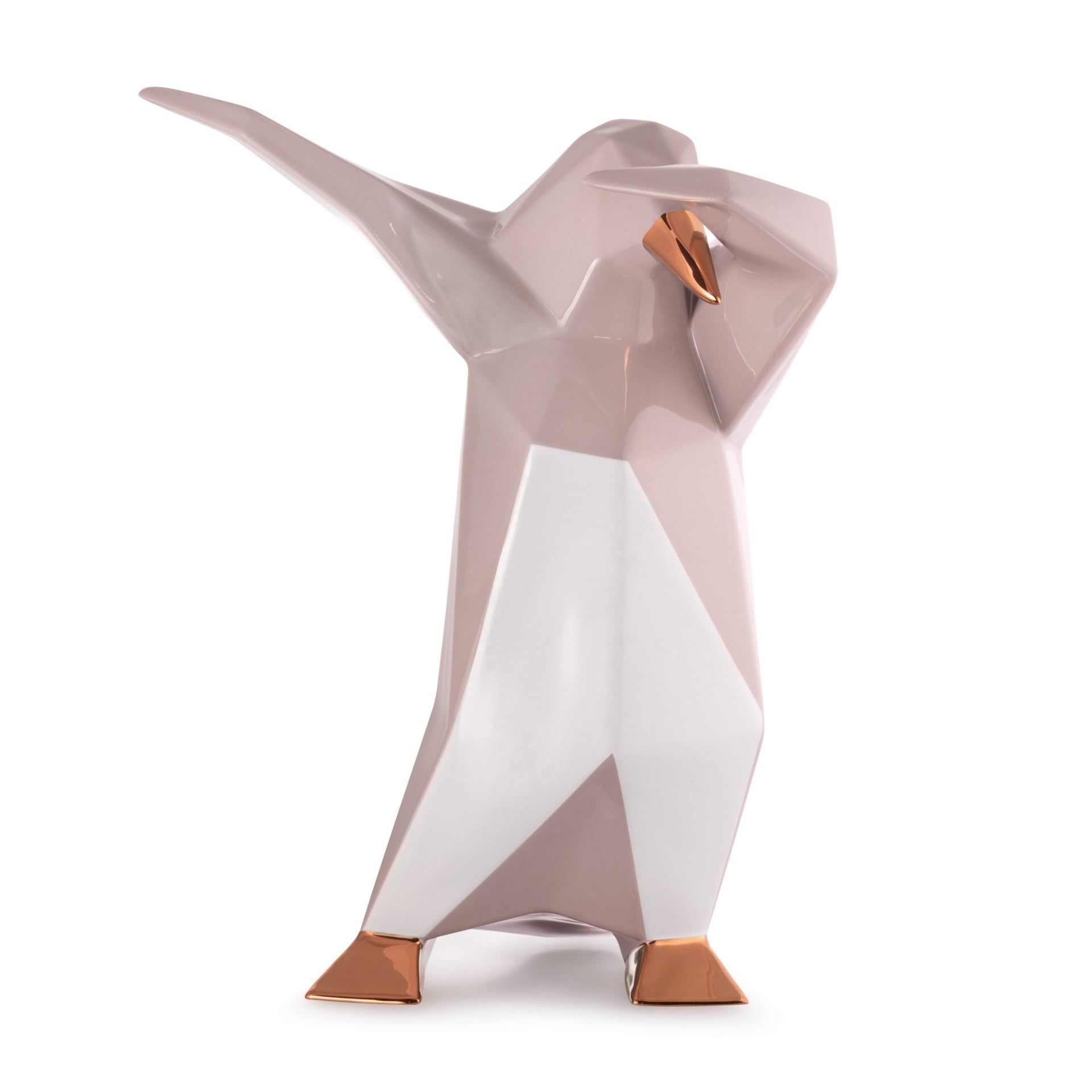 BOSA Scultura Dab Penguin Grigio Lilla (Vittorio Gennari) 31 CM - H 38 CM A-24/61+04+04/80