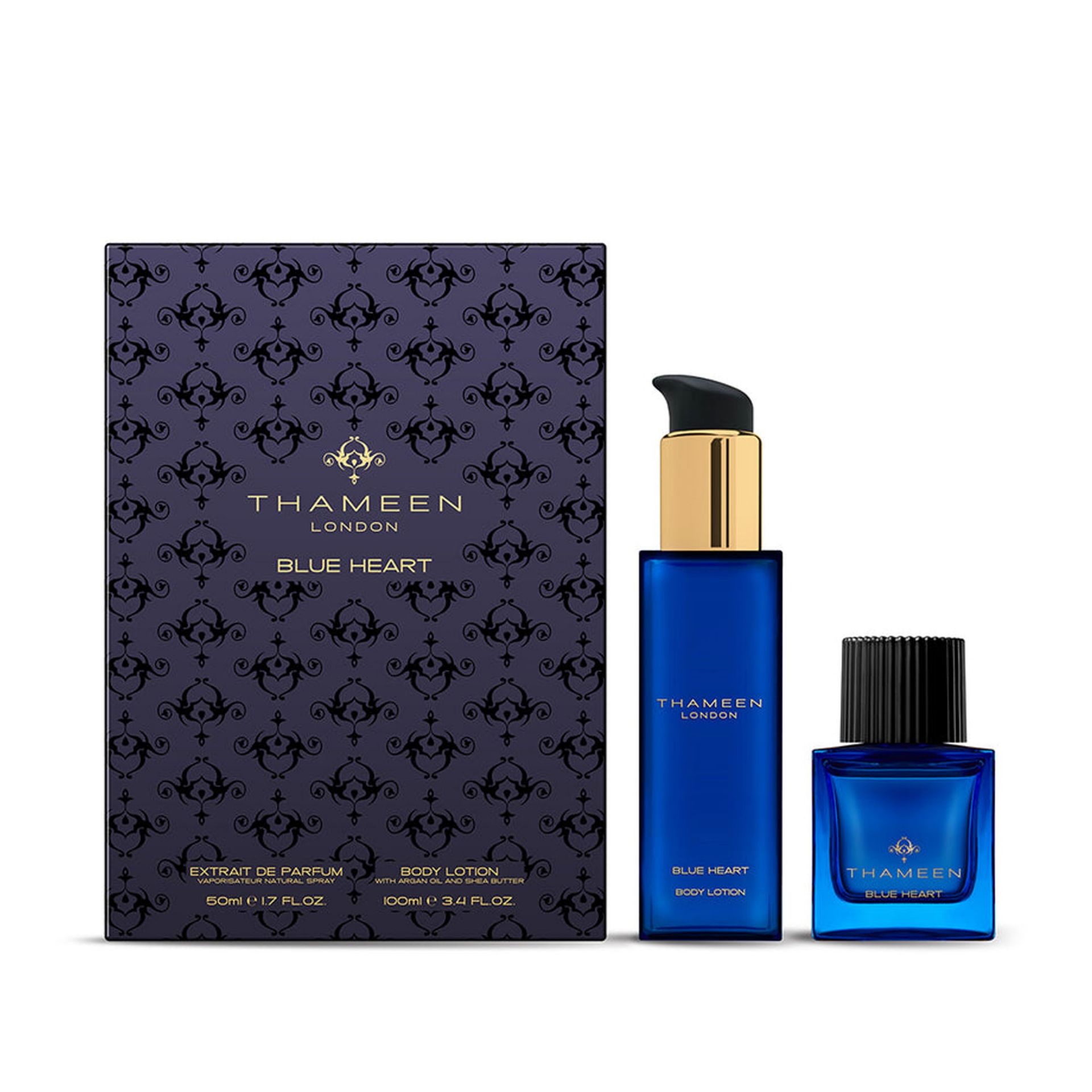 Thameen Blue Heart Body Lotion Gift Set 50 + 100 ml BHGSBL1