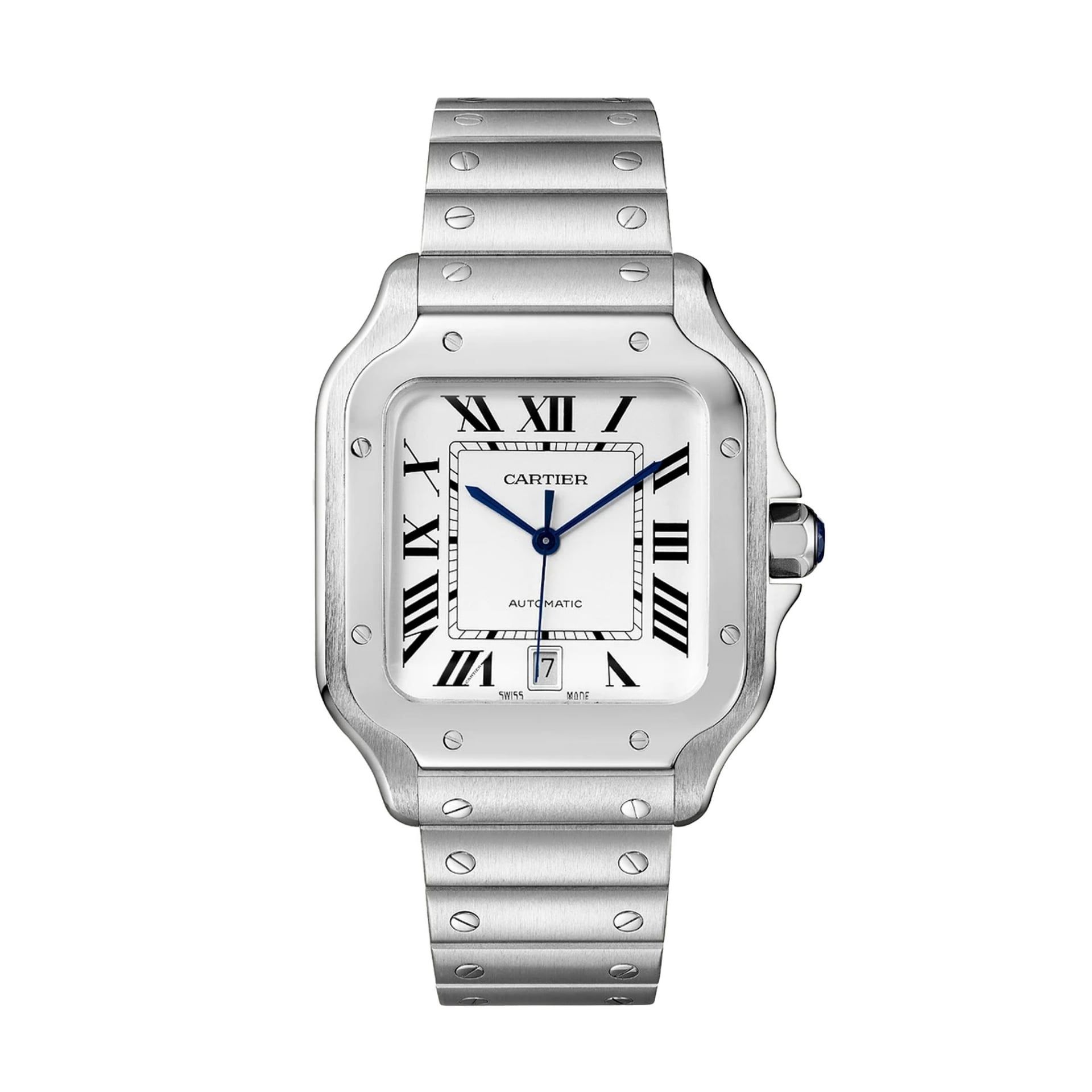 CARTIER Santos De Cartier Modello Grande, Acciaio 39,8 MM WSSA0018