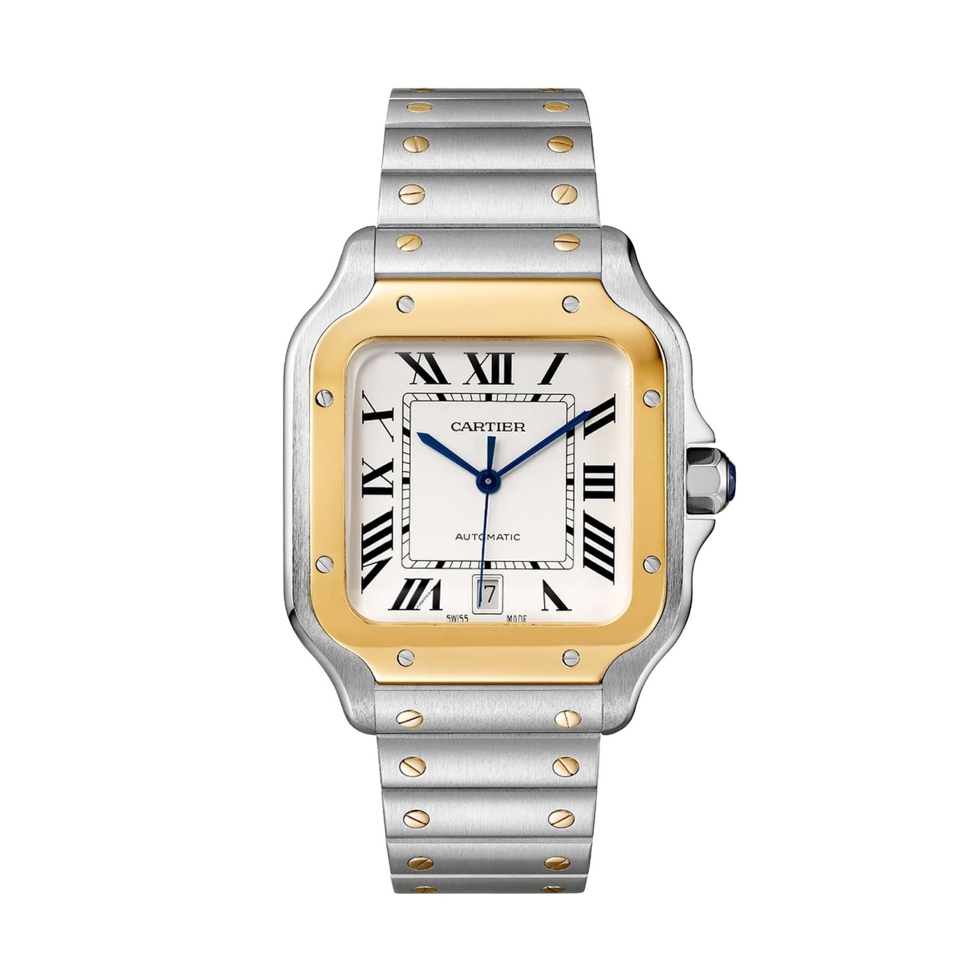 CARTIER Santos De Cartier Modello Grande, Oro e Acciaio 39.8 MM W2SA0009
