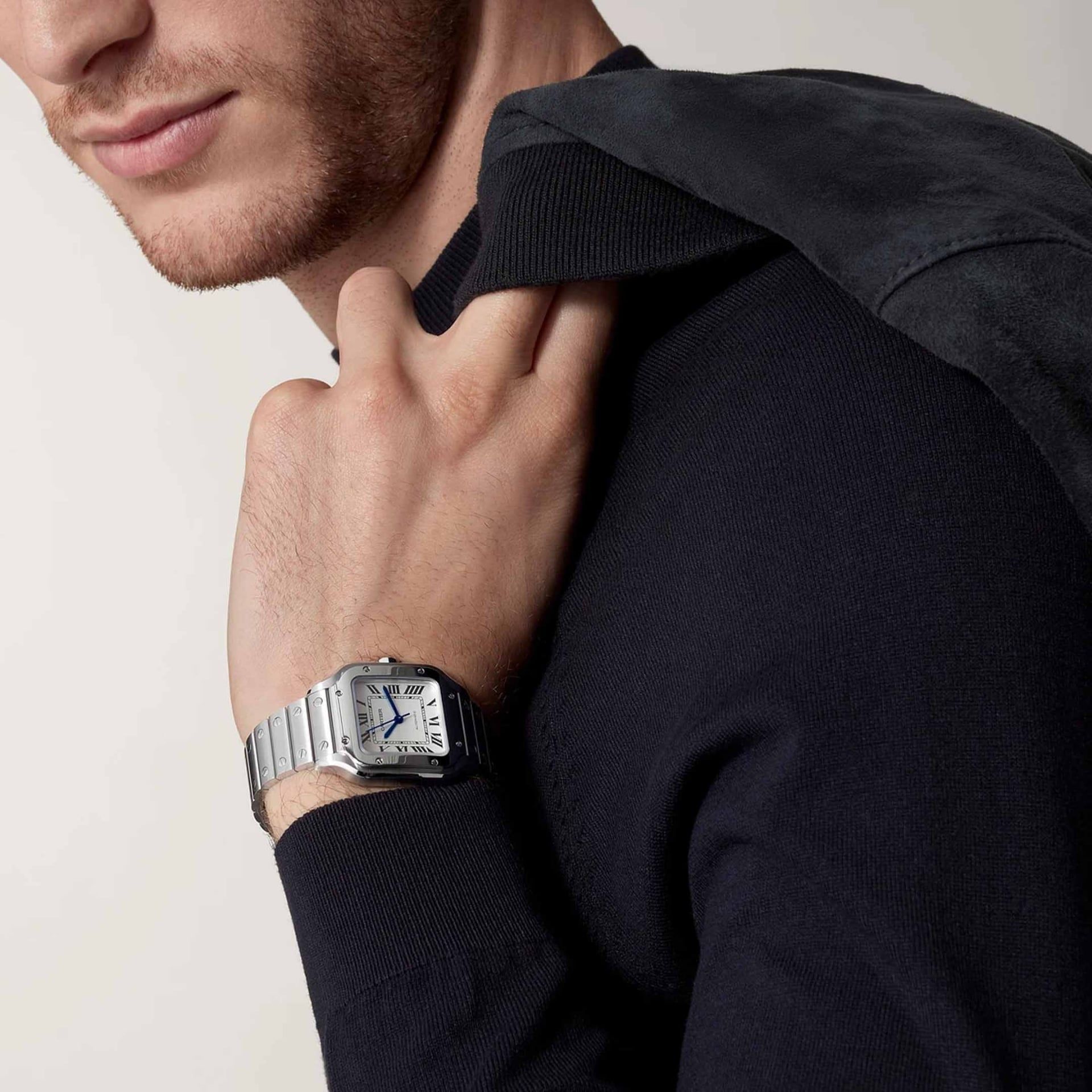 CARTIER Santos De Cartier Modello Medio, Acciaio 35,1  MM WSSA0029