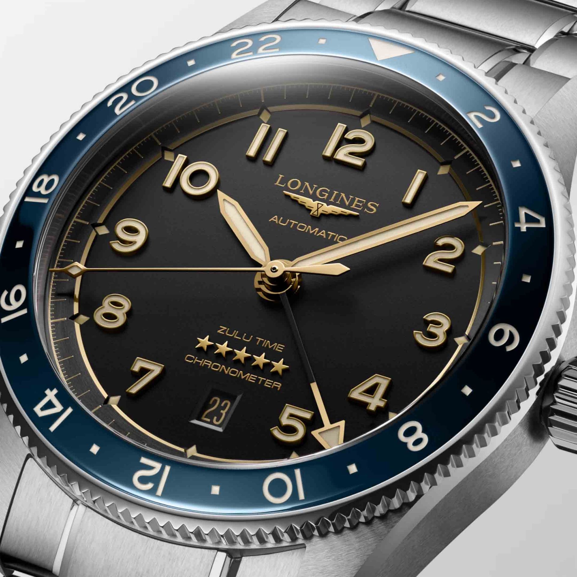 LONGINES Spirit Zulu Time 42 MM L3.812.4.60.6