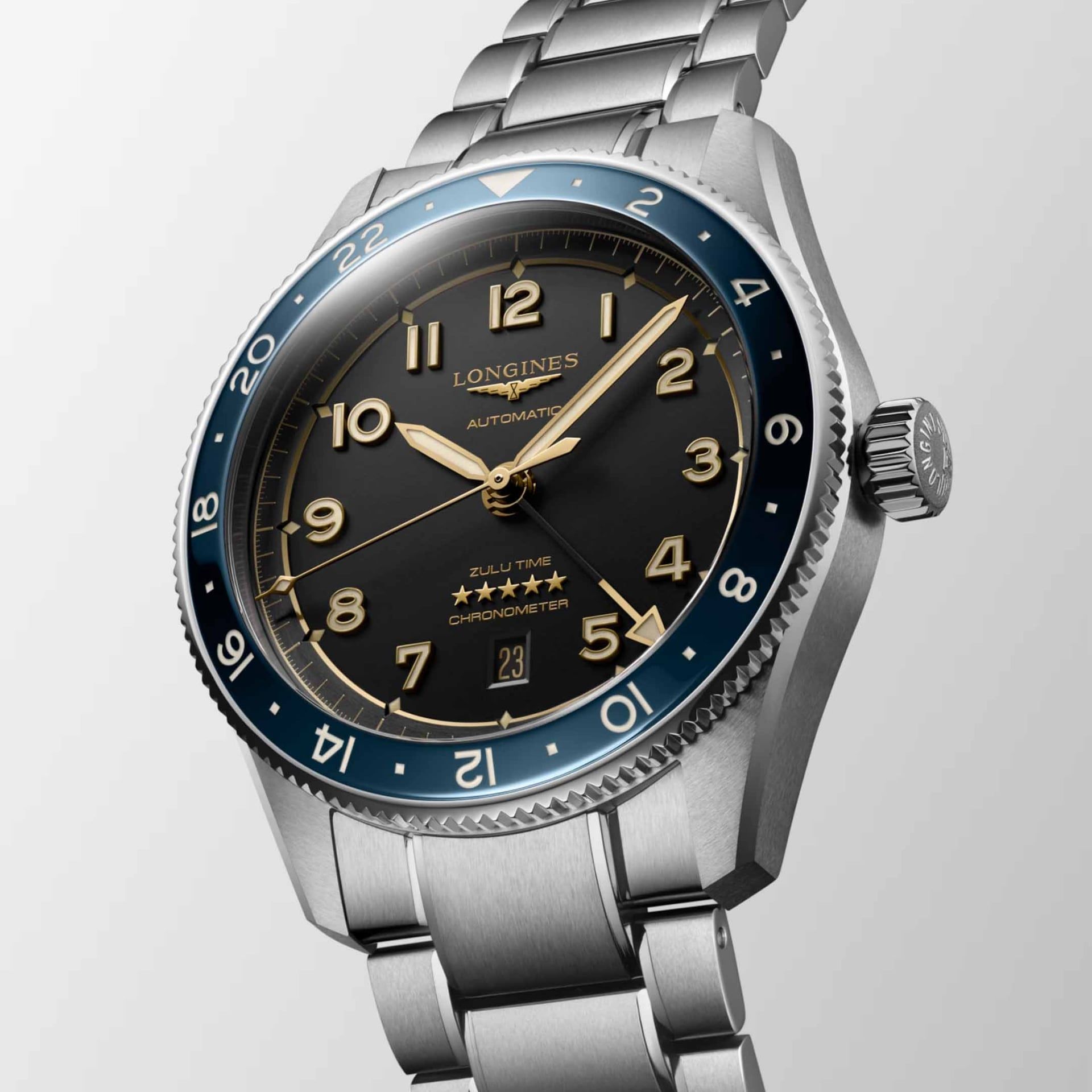 LONGINES Spirit Zulu Time 42 MM L3.812.4.60.6