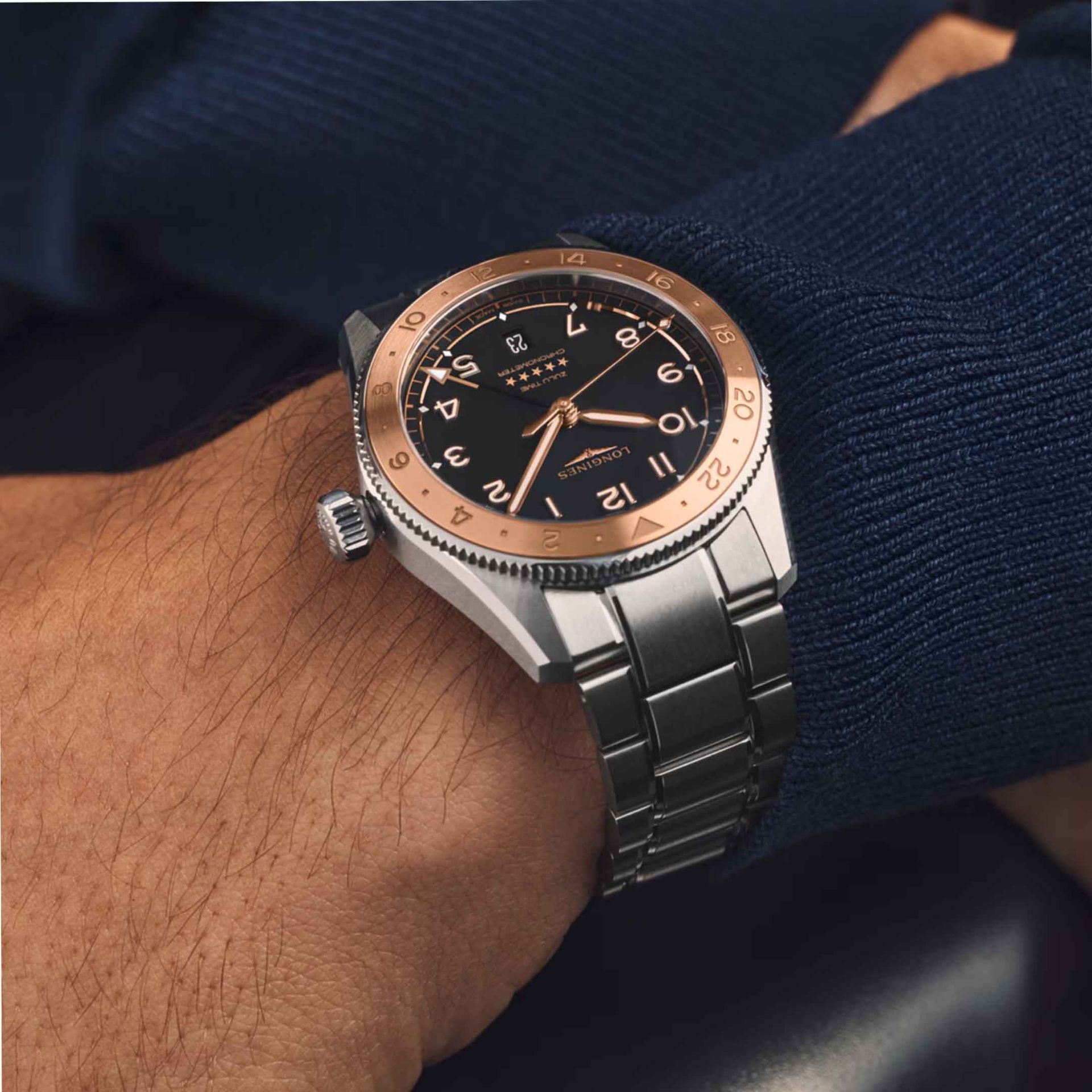 LONGINES Spirit Zulu Time 39 MM L3.803.5.53.6