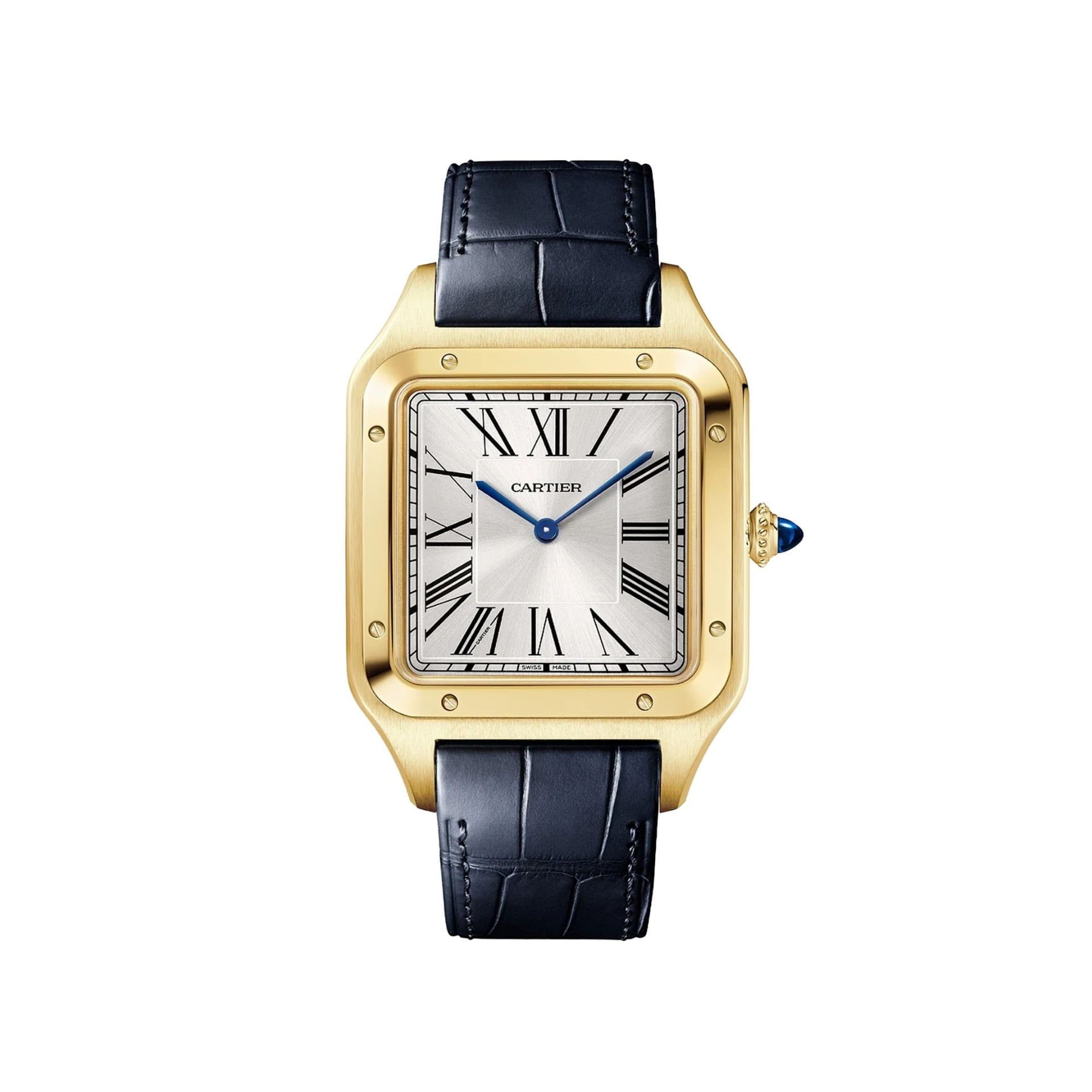 CARTIER Santos-Dumont Modello XL, Oro, Pelle 46.6 x 33.9 MM WGSA0108