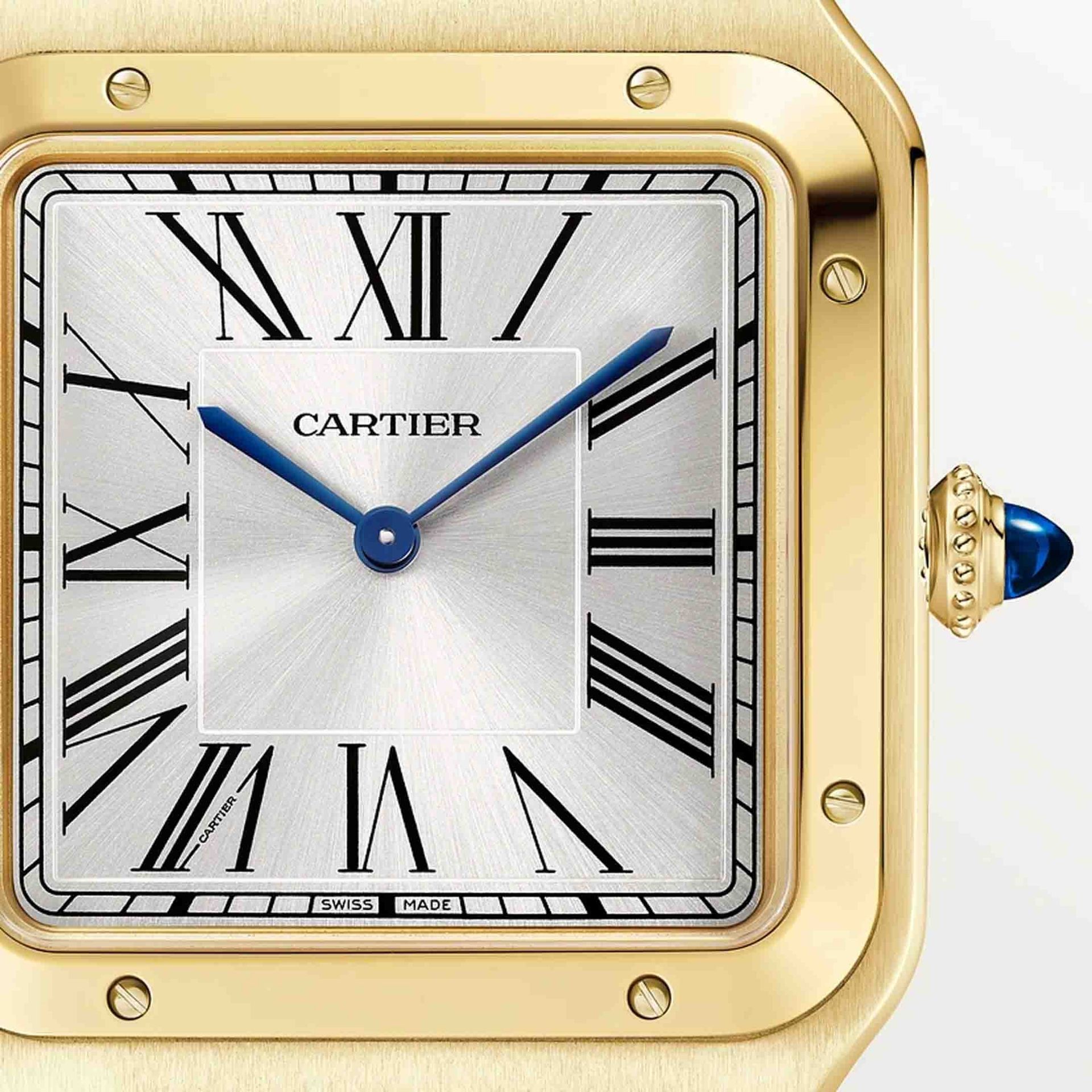 CARTIER Santos-Dumont Modello XL, Oro, Pelle 46.6 x 33.9 MM WGSA0108